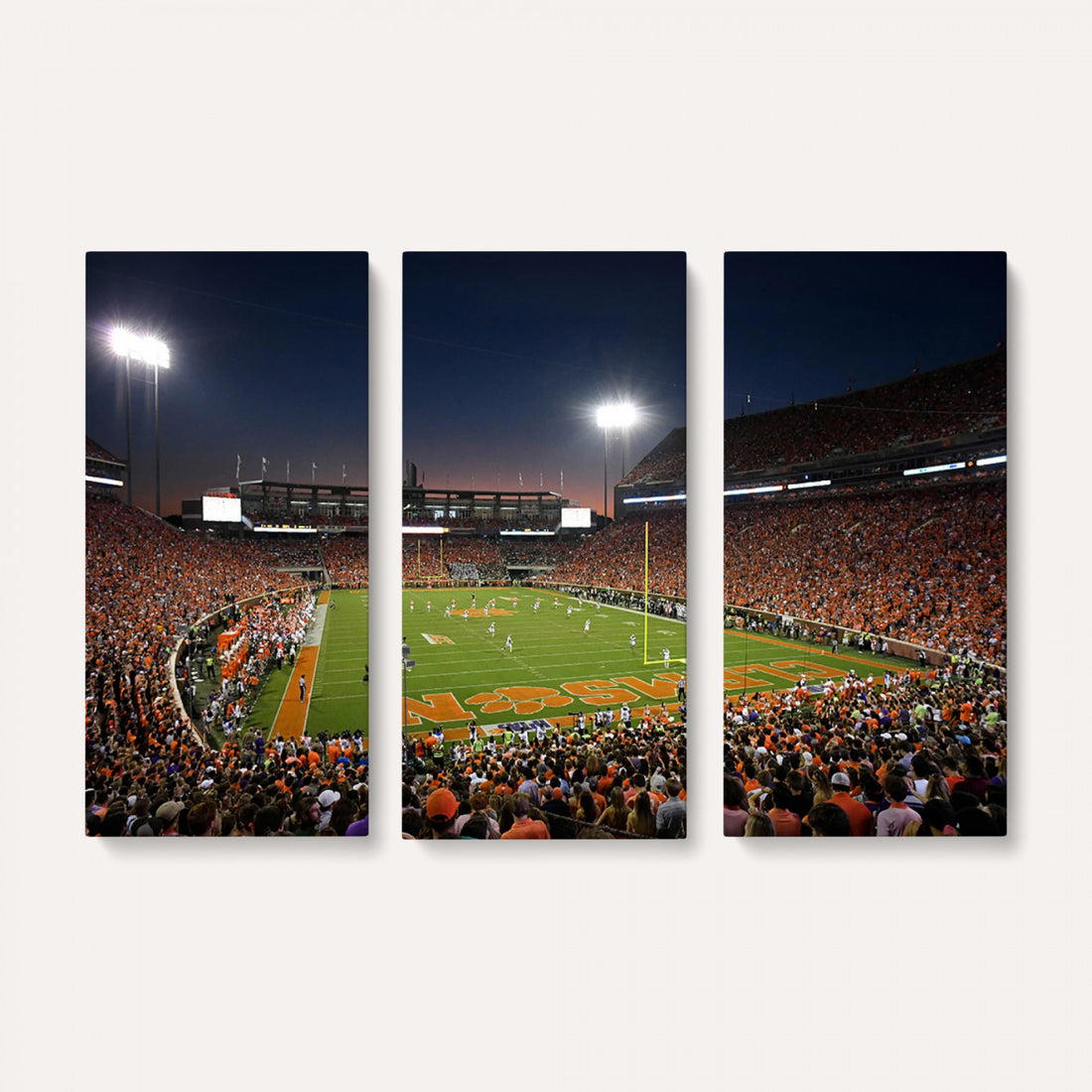 Clemson University Tigers Art Print, Football Team Print