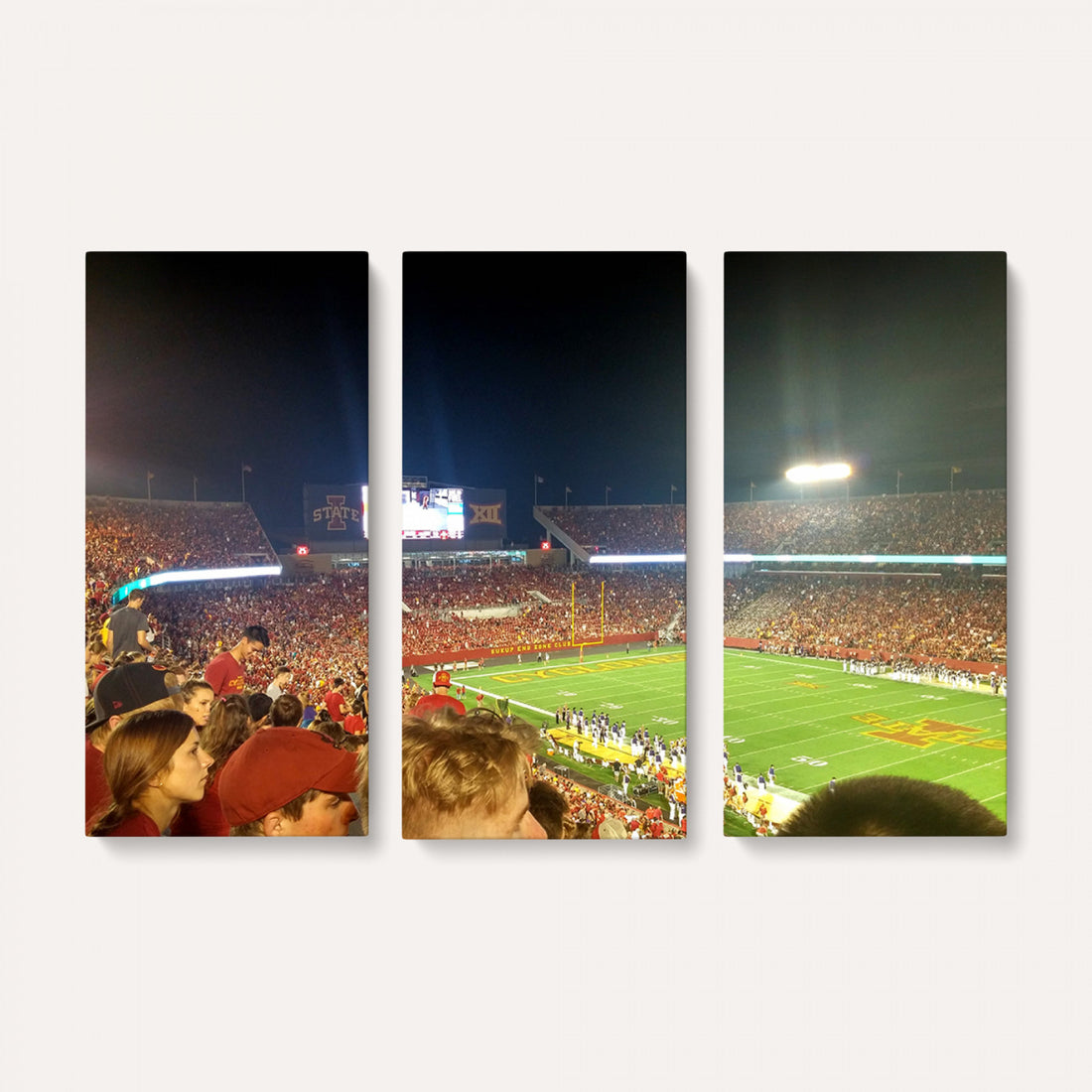 Iowa State University Cyclones Art Print, Jack Trice Stadium Ames