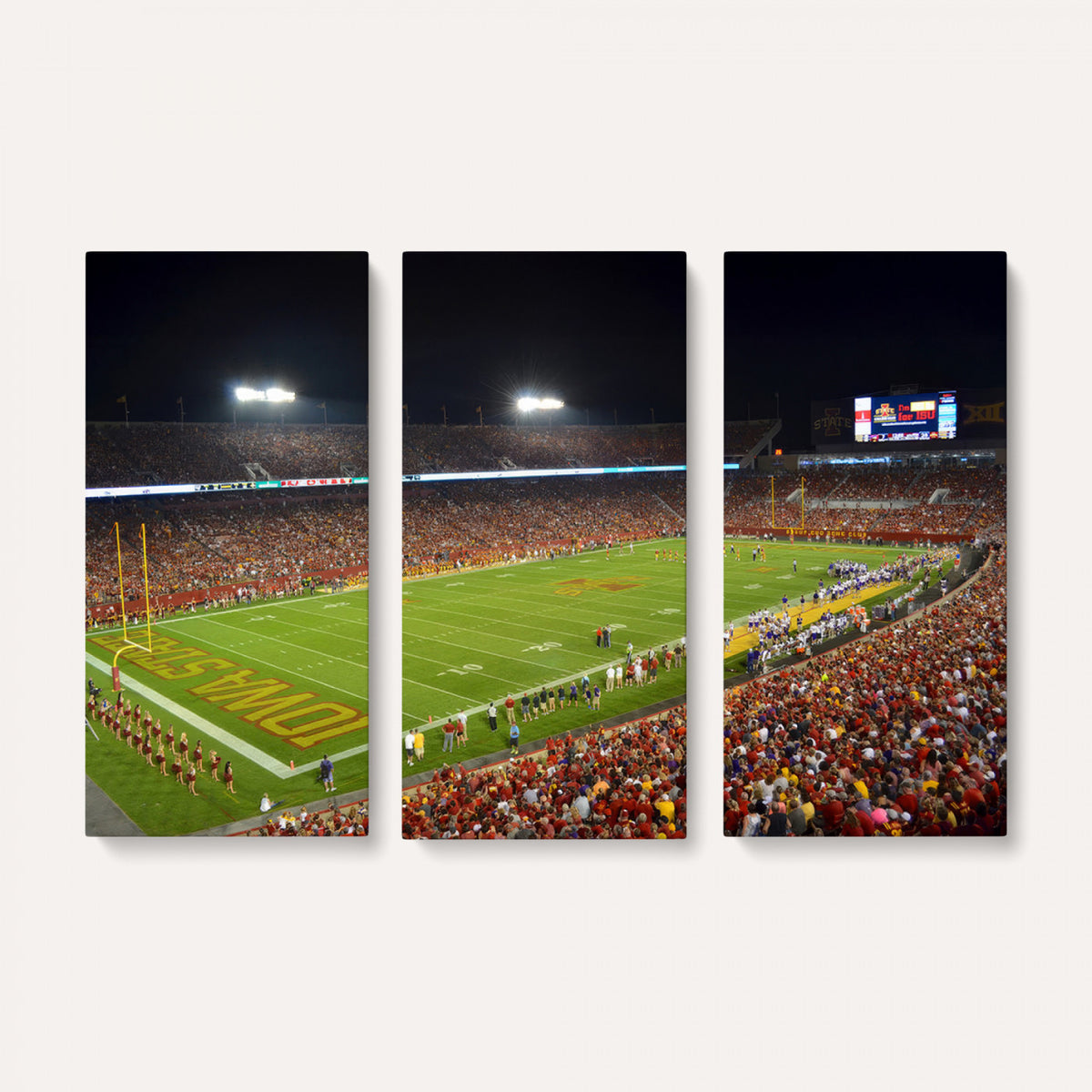 27211-MGV-CV-36X24 - Iowa State University Cyclones Football Team Print, Ames, Extra Large Game Room Wall Decor