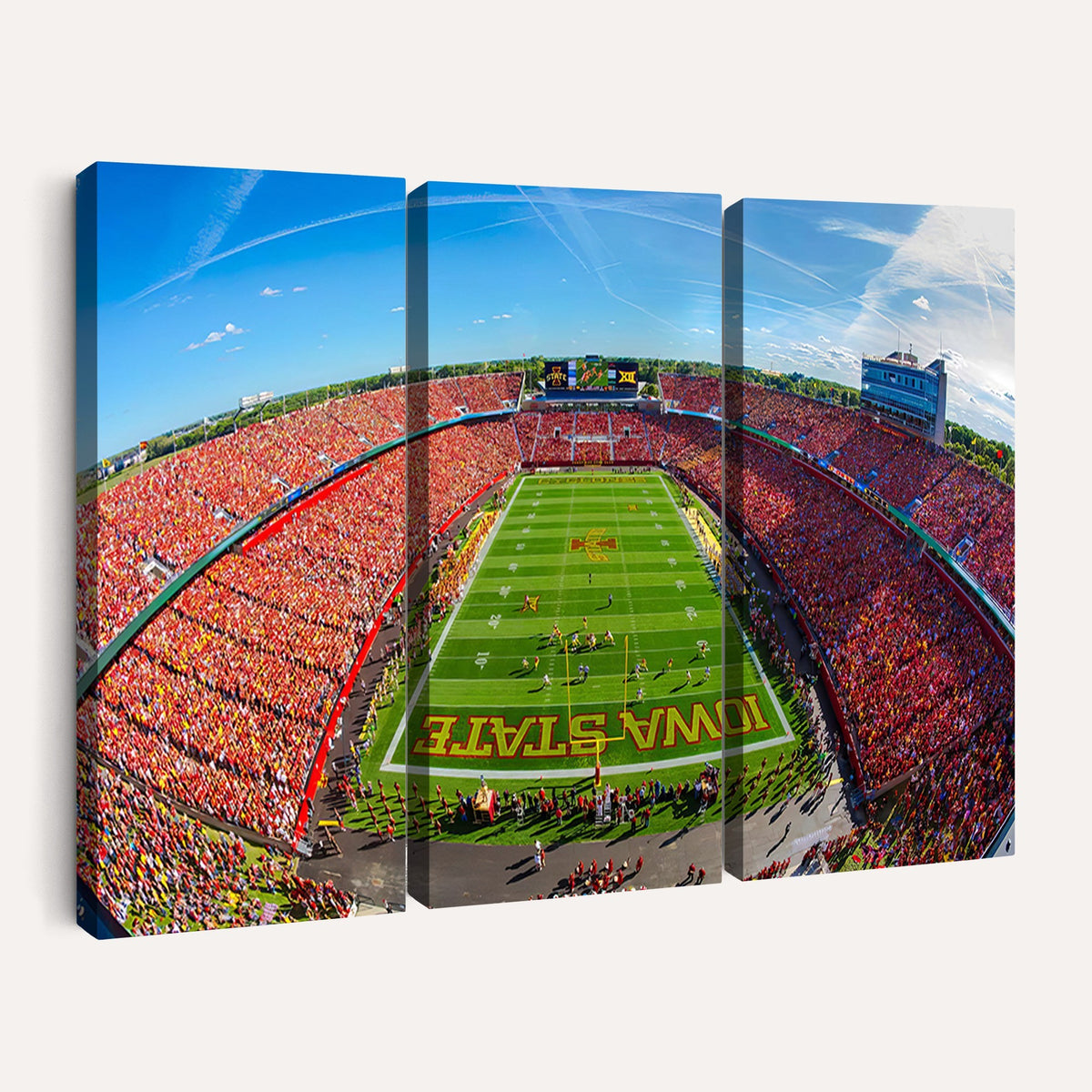 36706-MGV-CV-24X16 - Iowa State University Cyclones Football Team Print, Ames, Framed and Ready to Hang