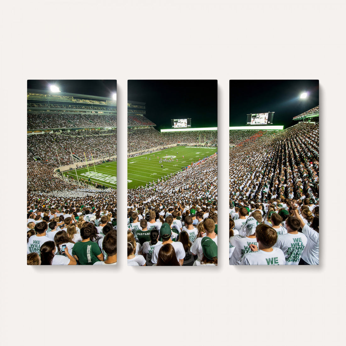 Michigan State Spartans Football Canvas Print, East Lansing