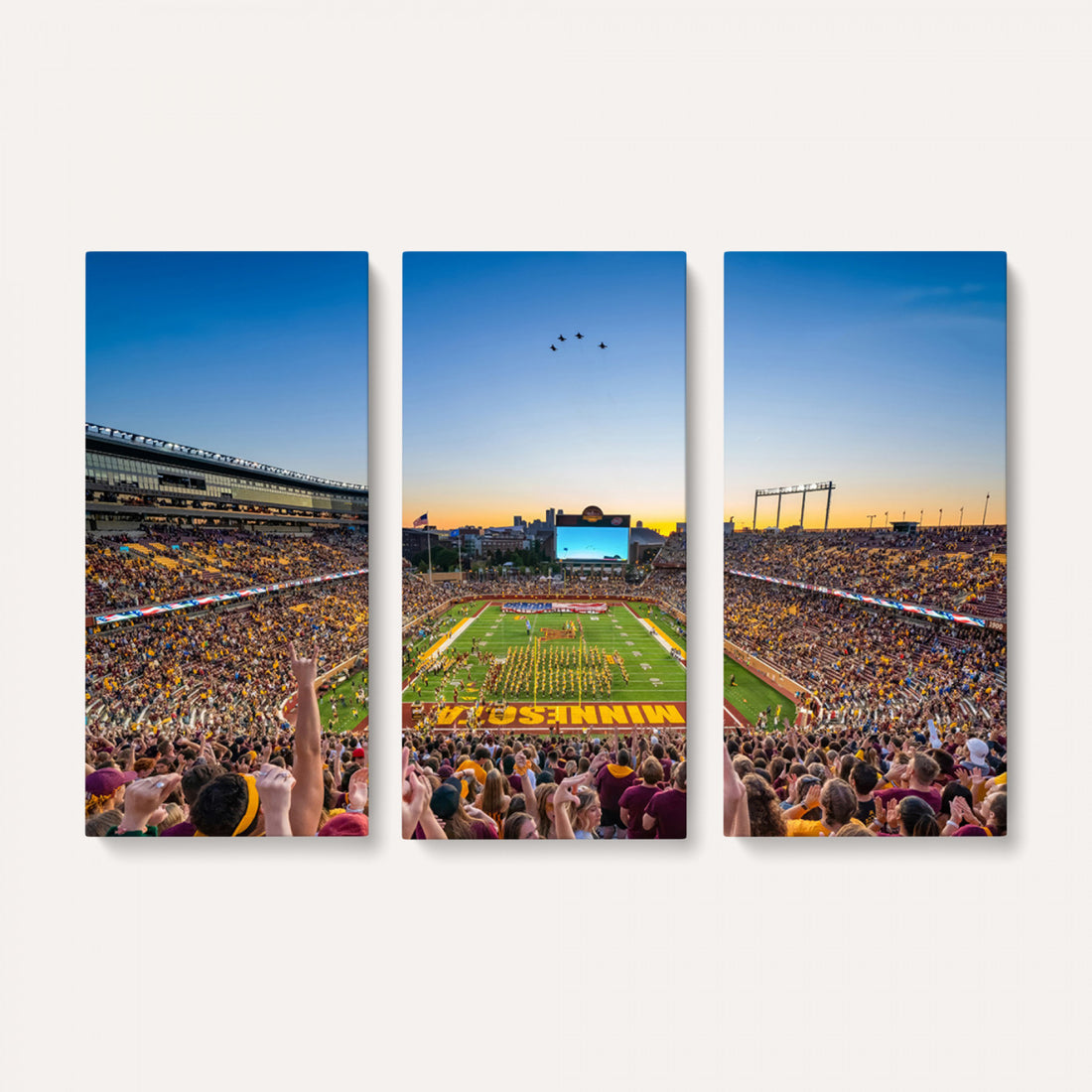 University of Minnesota Golden Gophers Art Print, Huntington Bank Stadium