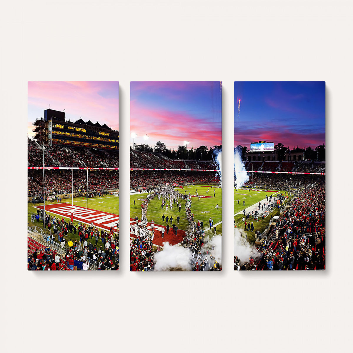 25557-PAN-FL-20X10 - Stanford University Cardinal Football Team Print - Stanford Stadium Wall Art Canvas Print