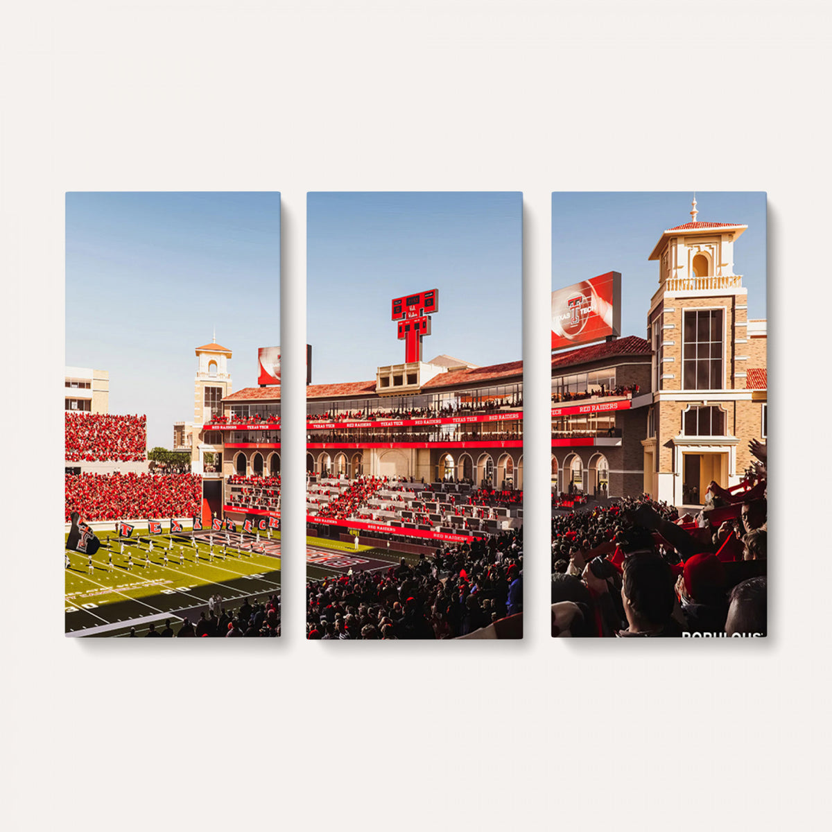 89744-PAN-FL-20X10 - Jones AT&T Stadium Texas Tech Red Raiders Wall Art | Large Att Stadium Canvas Print | College