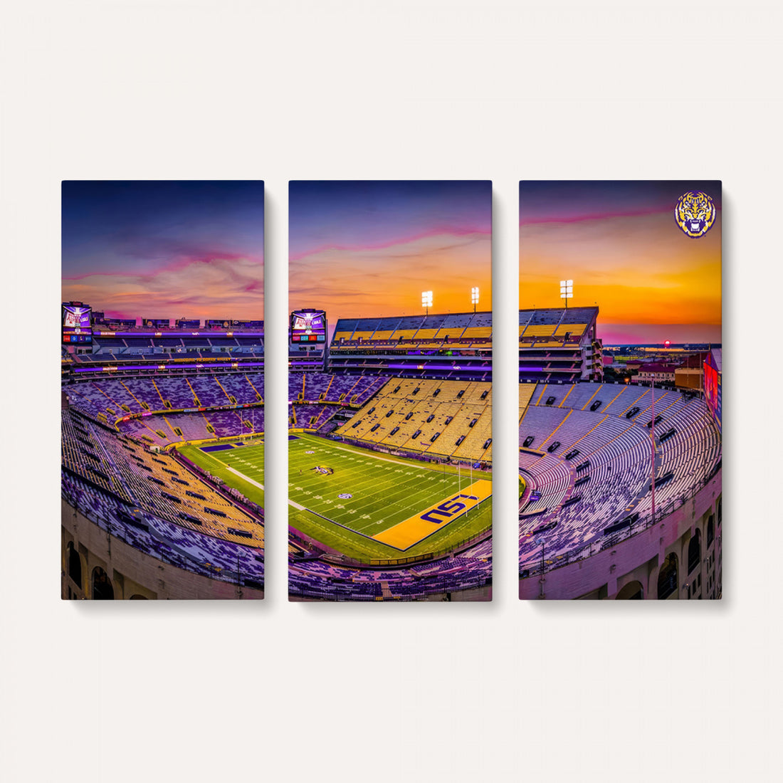 The Louisiana State University Tigers Football Team Print, Framed and Ready to Hang