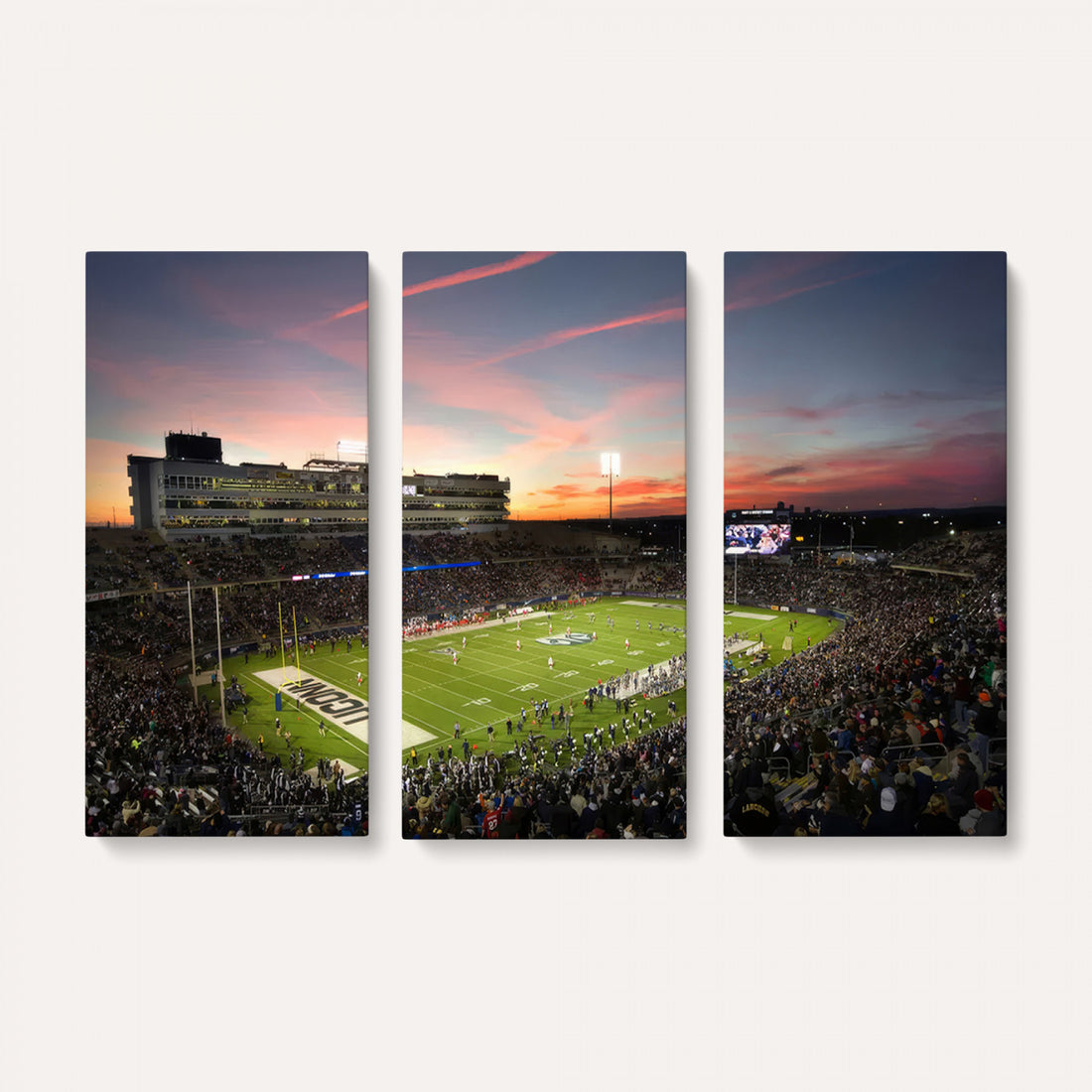 The University of Connecticut UCONN Huskies Football Team Print, Framed and Ready to Hang