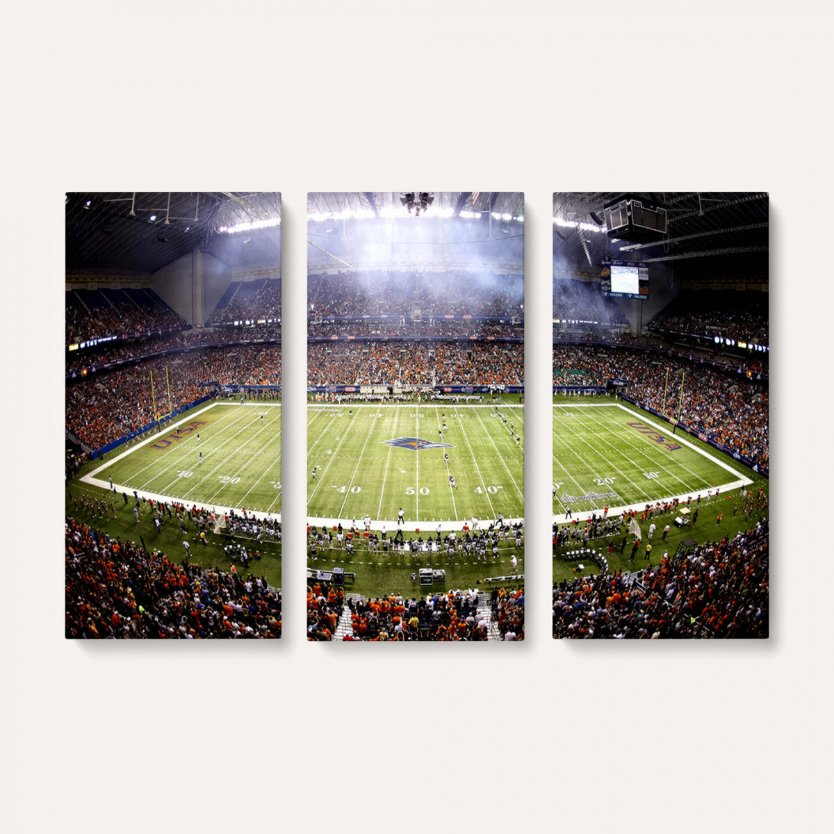 46972-MGV-CV-36X24 - The University of Texas at San Antonio Roadrunners Football Team Print, Framed and Ready to Hang
