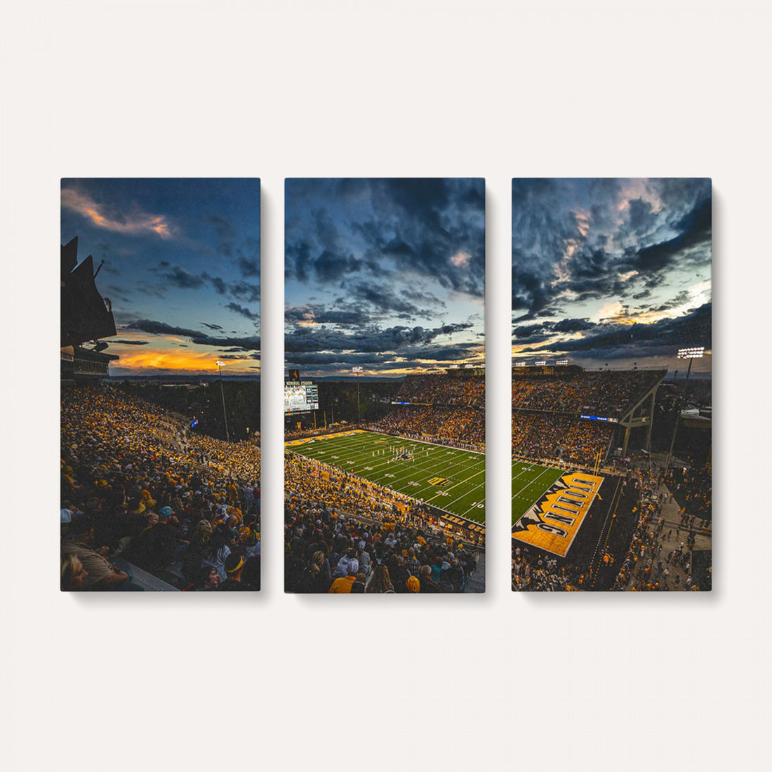 University of Wyoming Cowboys Football Team Print, Laramie, Framed and Ready to Hang