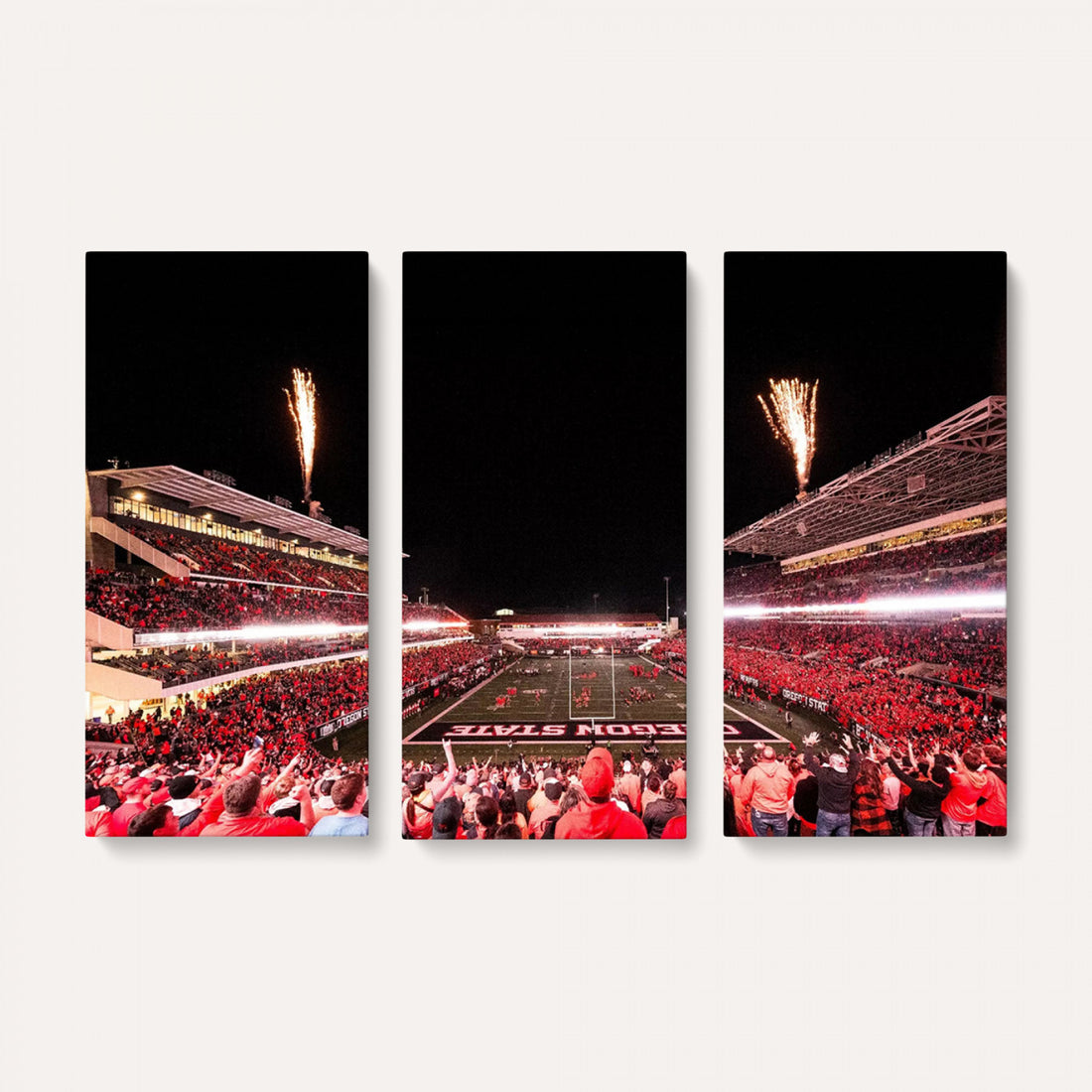 Oregon State Beavers Football Team Print, Corvallis Reser, Framed and Ready to Hang