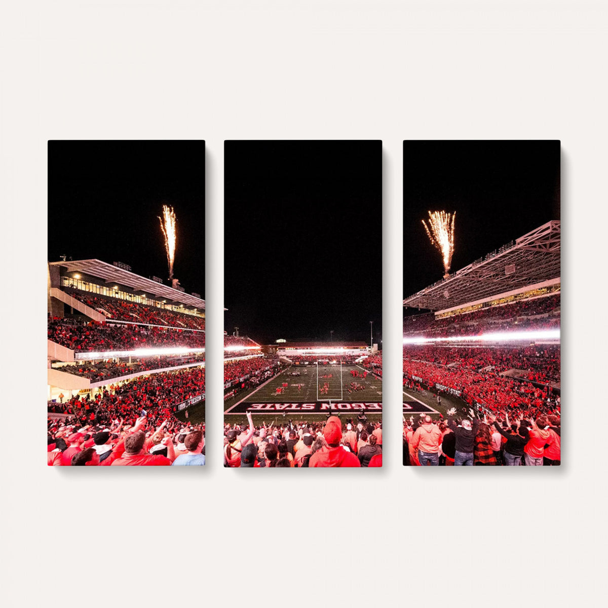 52633-MGV-CV-36X24 - Oregon State Beavers Football Team Print, Corvallis Reser, Framed and Ready to Hang