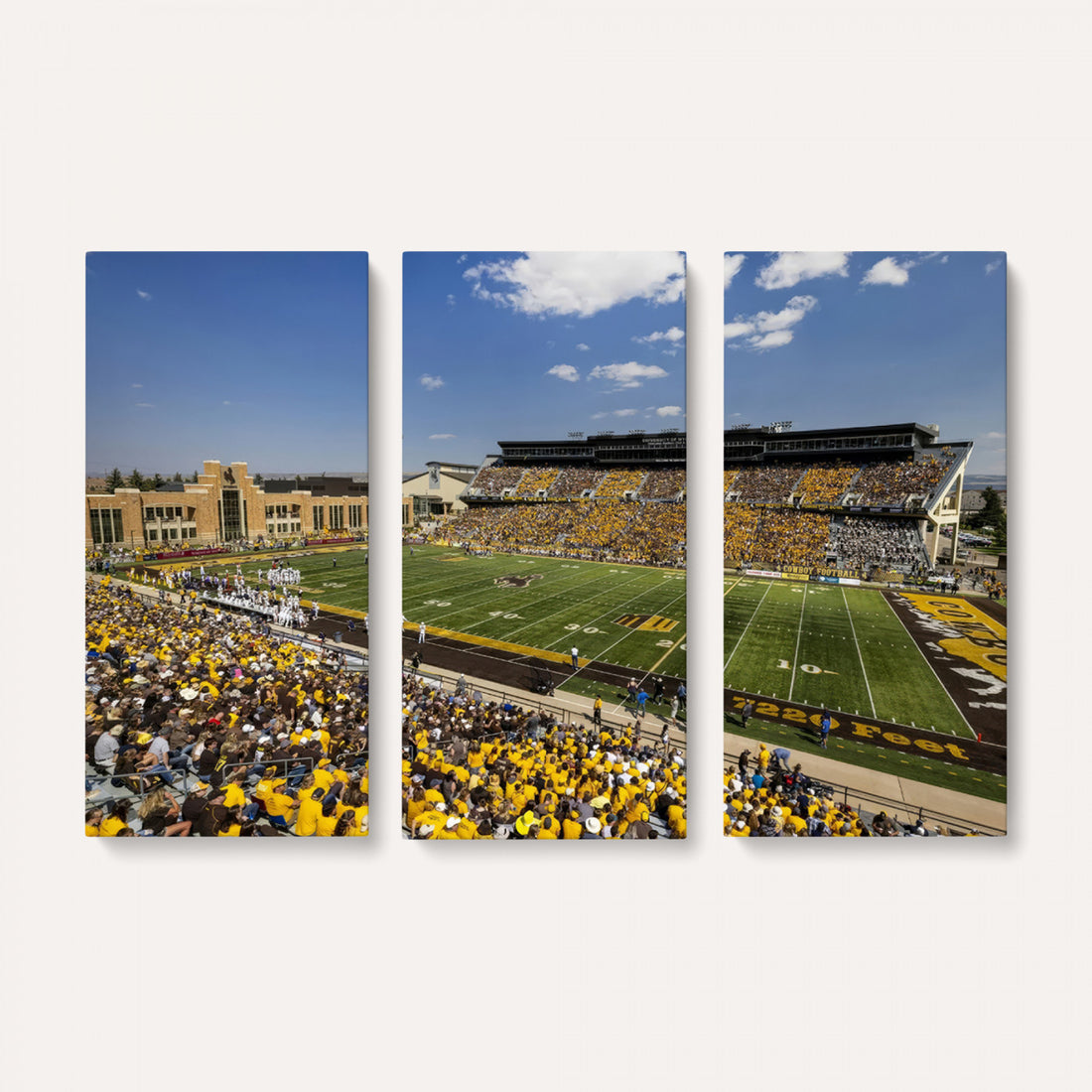 University of Wyoming Cowboys Football Team Print, Laramie, Home Bar Wall Decor