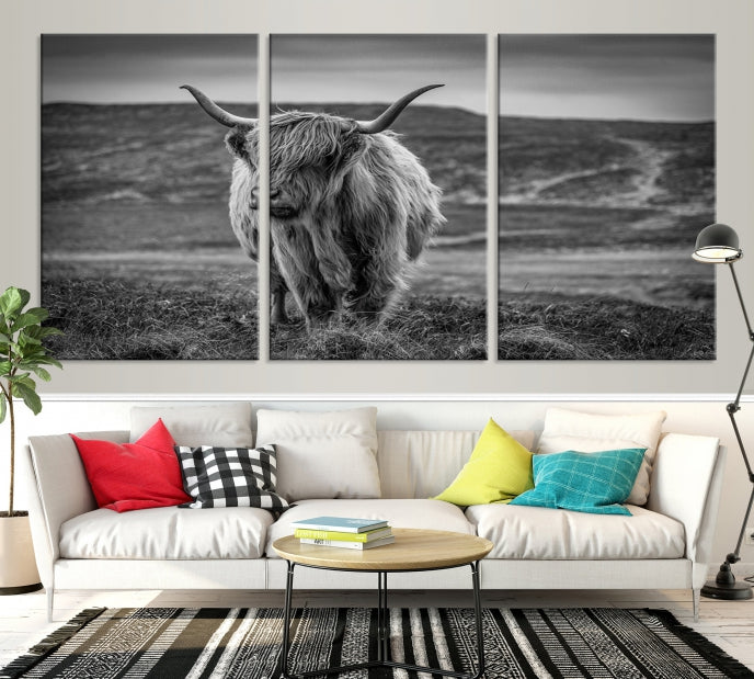 Art mural de vache Impression sur toile