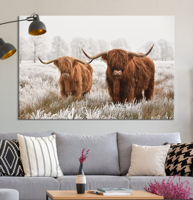 Newfoundland Cows Large Wall Art Canvas Print – MyGreatCanvas | Canvas ...