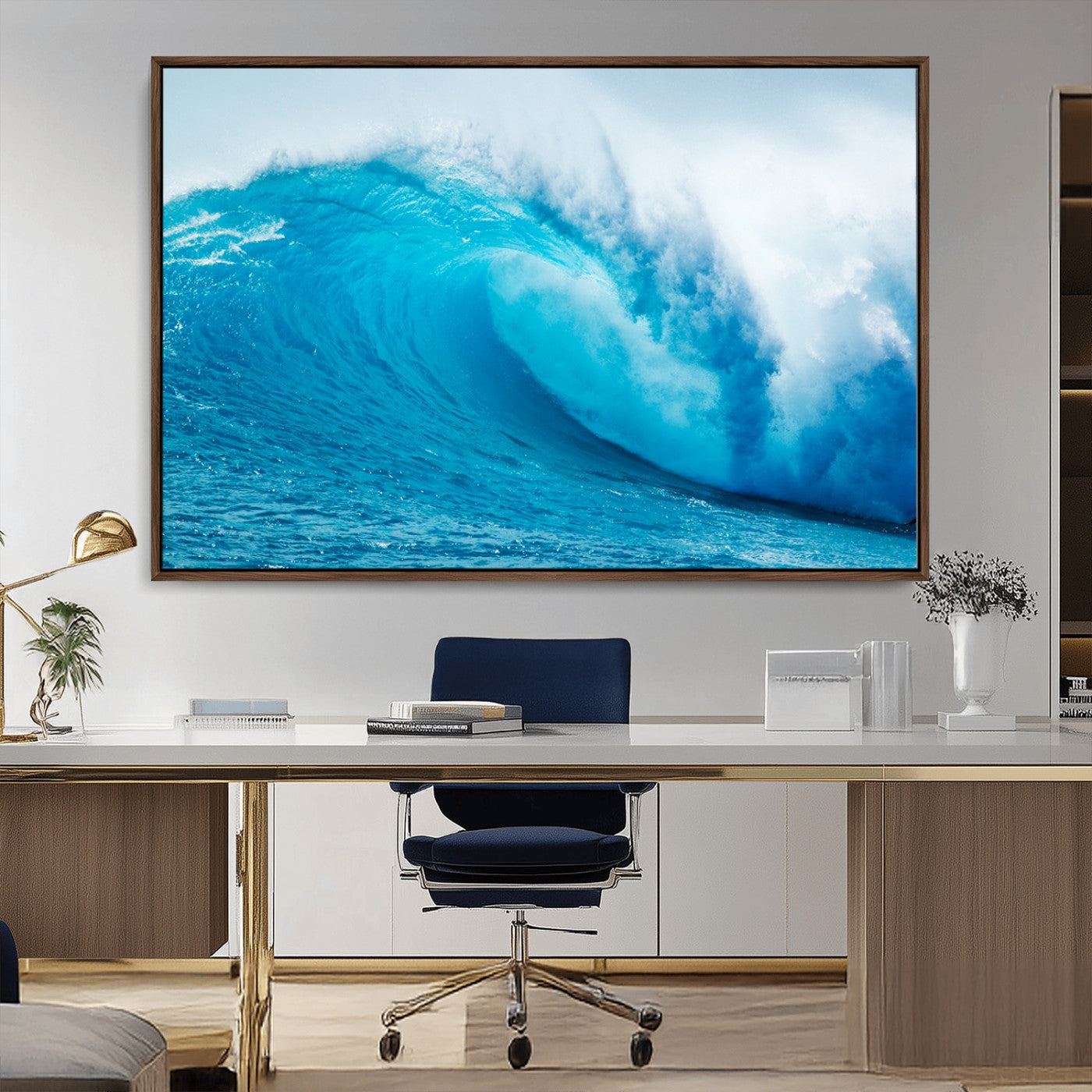 MGV-FC-36X24 - Big Ocean Surfing Wave Wall Art Canvas Print