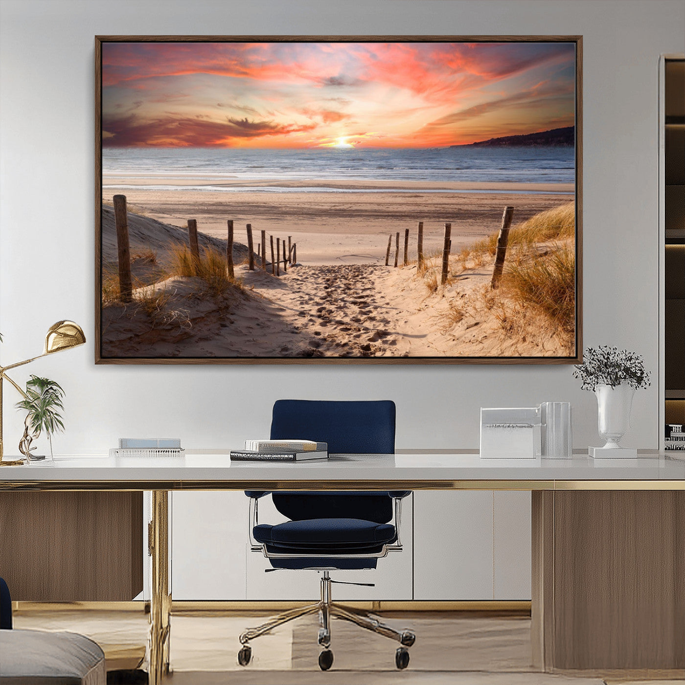 MGV-FC-36X24 - Sunset on the Sea Wall Art Canvas Print
