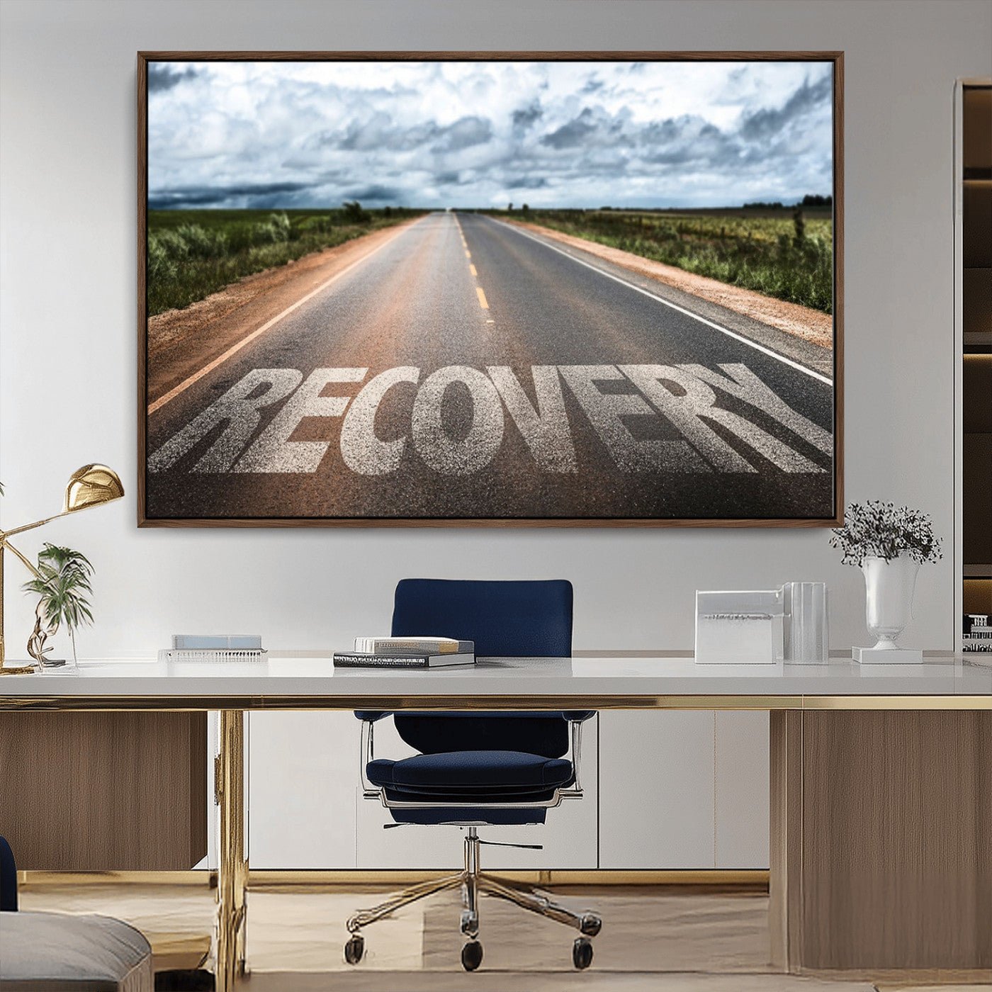 MGV-FC-36X24 - Recovery Road Wall Art Canvas Print