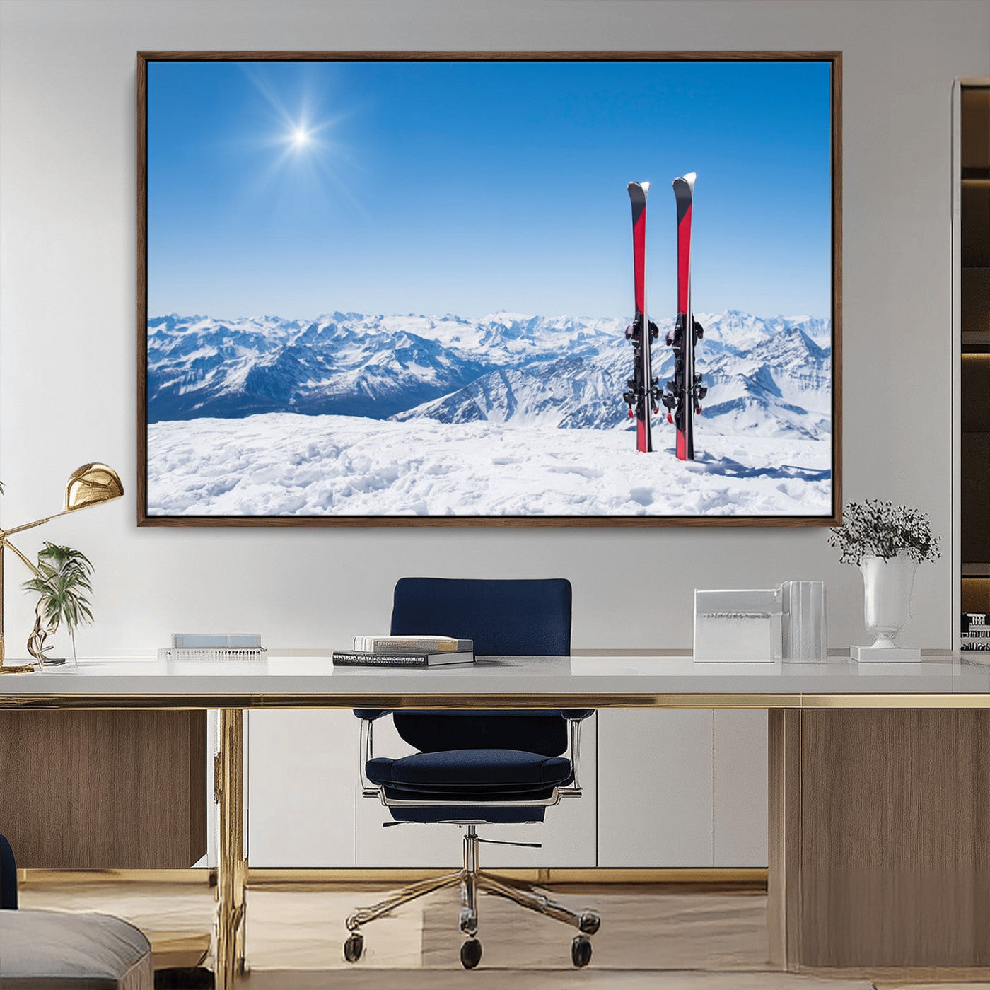 MGV-FC-36X24 - Ski Season Snow Wall Art Canvas Print