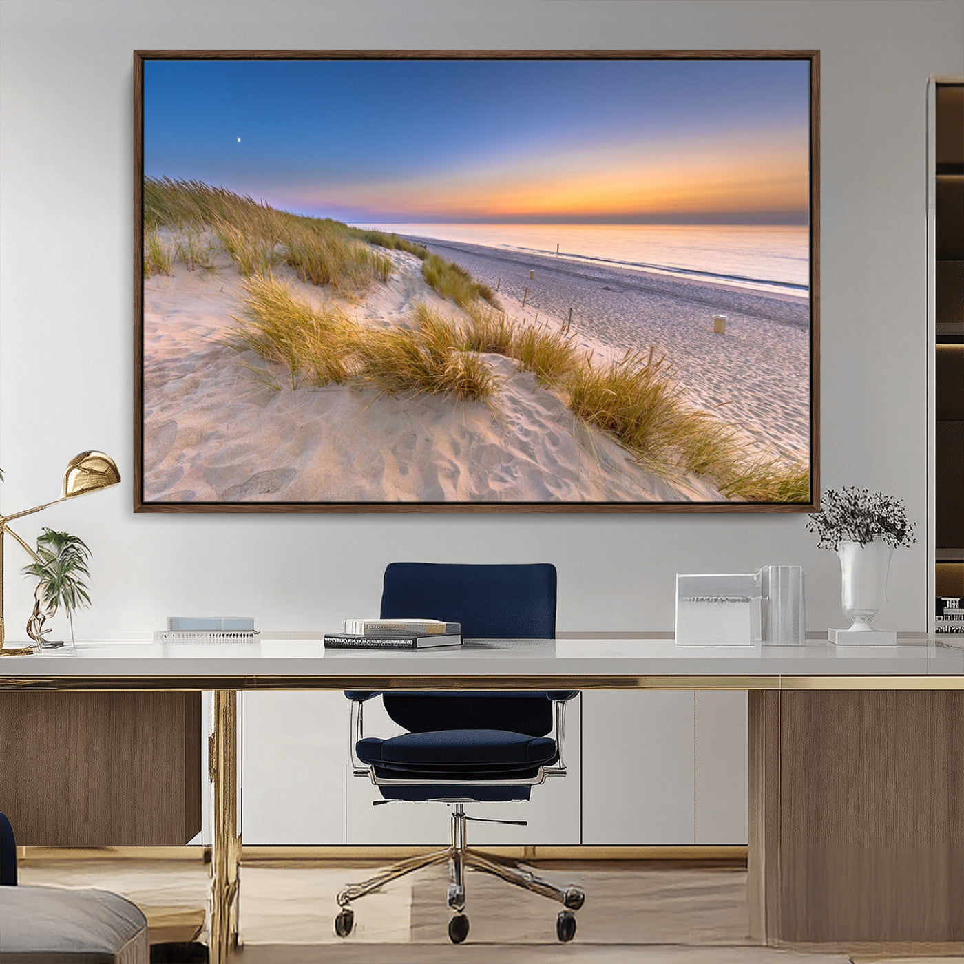 -Sunrise On The Beach Wall Art Canvas Print