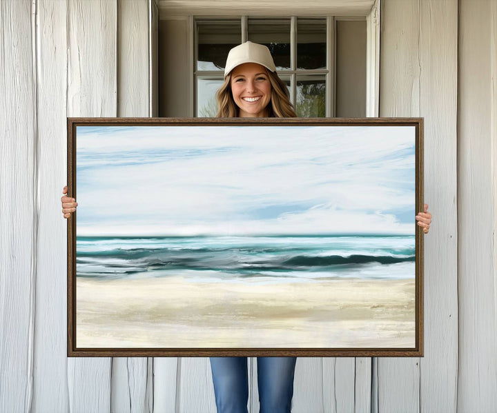 Ocean Abstract Wall Art Canvas Print.