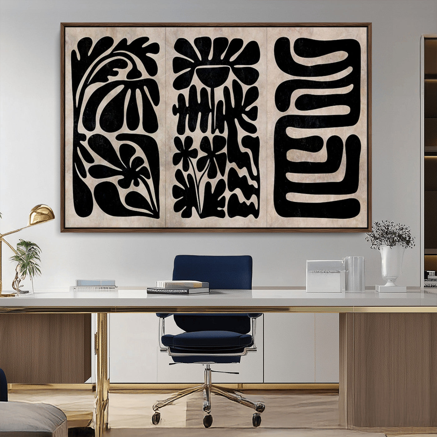 MGV-FC-36X24 - Canvas Print Wall Art Abstract Art Boho, Framed Boho Art Canvas Print
