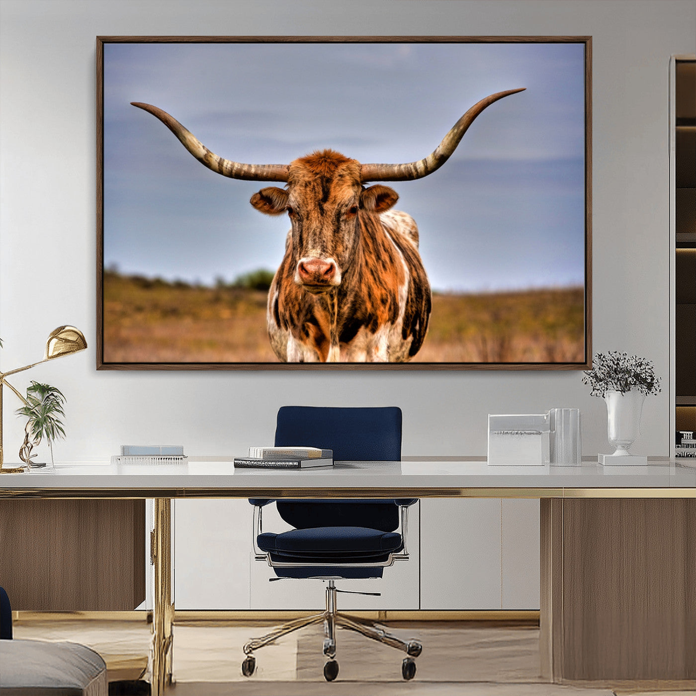 MGV-FC-36X24 - Texas Longhorn Wall Art Print