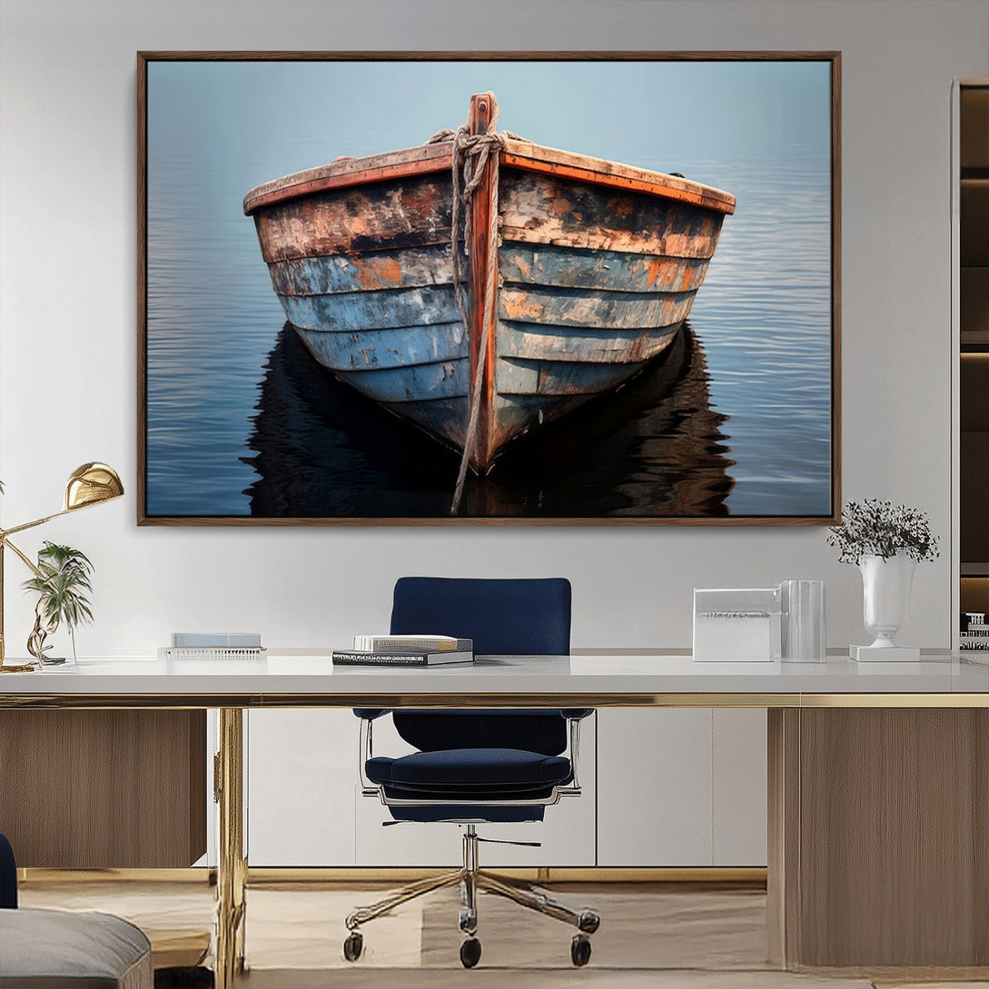 MGV-FC-36X24 - Stunning Vintage Boat Canvas Print | Nautical Wall