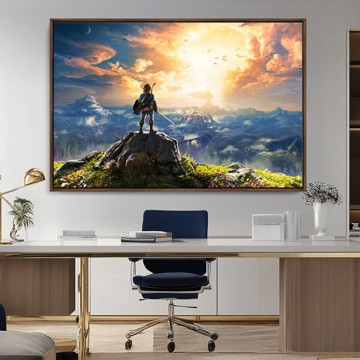 MGV-FC-36X24 - Legend of Zelda Breath of the Wild Game Wall Art Canvas, Legend of Zelda Canvas Print