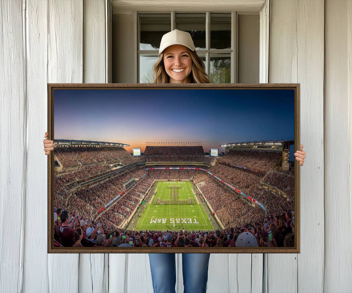 Kyle Field wall art print, framed and ready-to-hang.