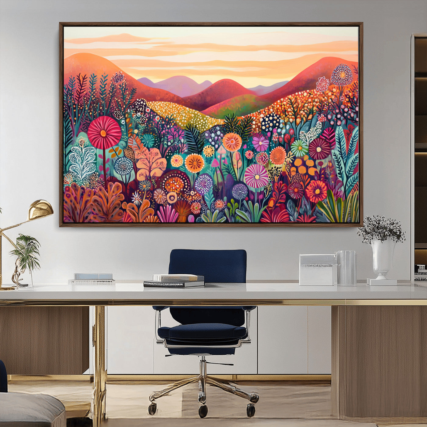 MGV-FC-36X24 - Yayoi Kusama 1986 Wall Art Print – Yayoi Kusama Wabi Sabi Japanese Wall Art Print - Vibrant Abstract