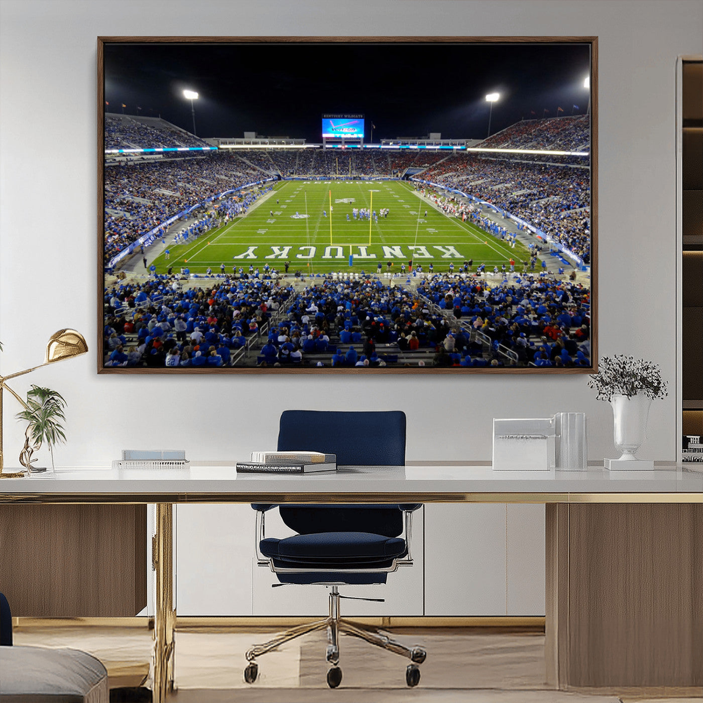MGV-FC-36X24 - Kroger Field Canvas Wall Art - Kentucky Stadium Wall Art Print - Sunset Football Stadium Wall Decor