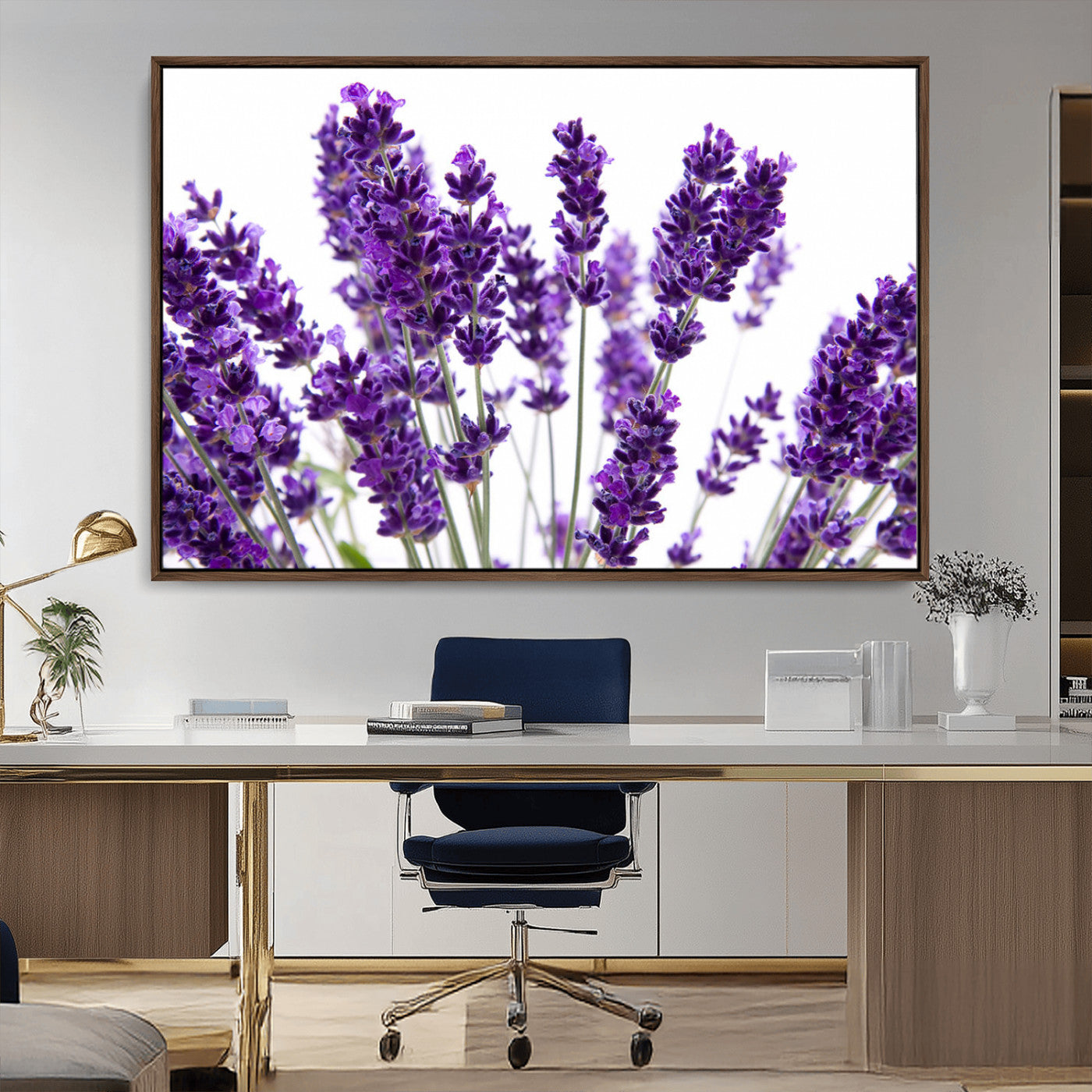MGV-FC-36X24 - Lavender Flower Wall Art Canvas Print