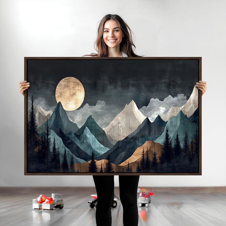 Framed Wall Art Canvas Print