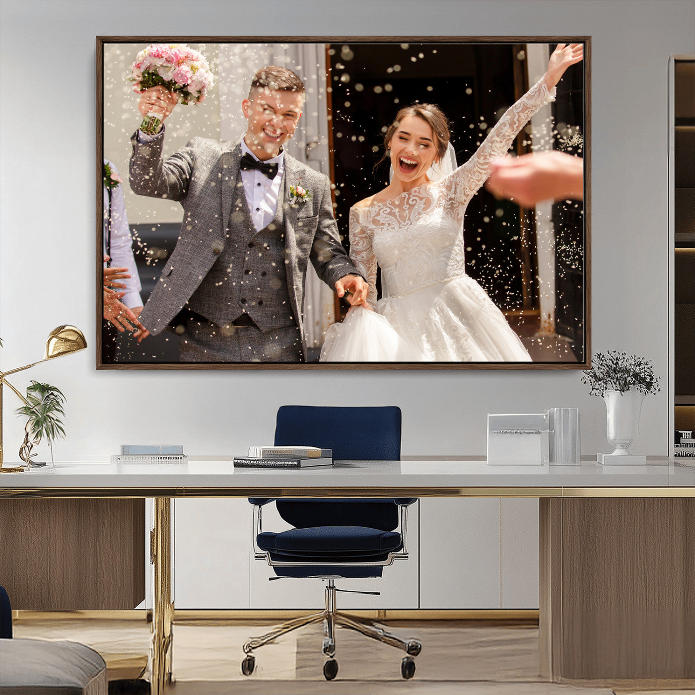 Framed Create Your Canvas Print - Personalized Wall Art for Home Decor Wall Art Print, Create Your Own Photo Canvas Print
