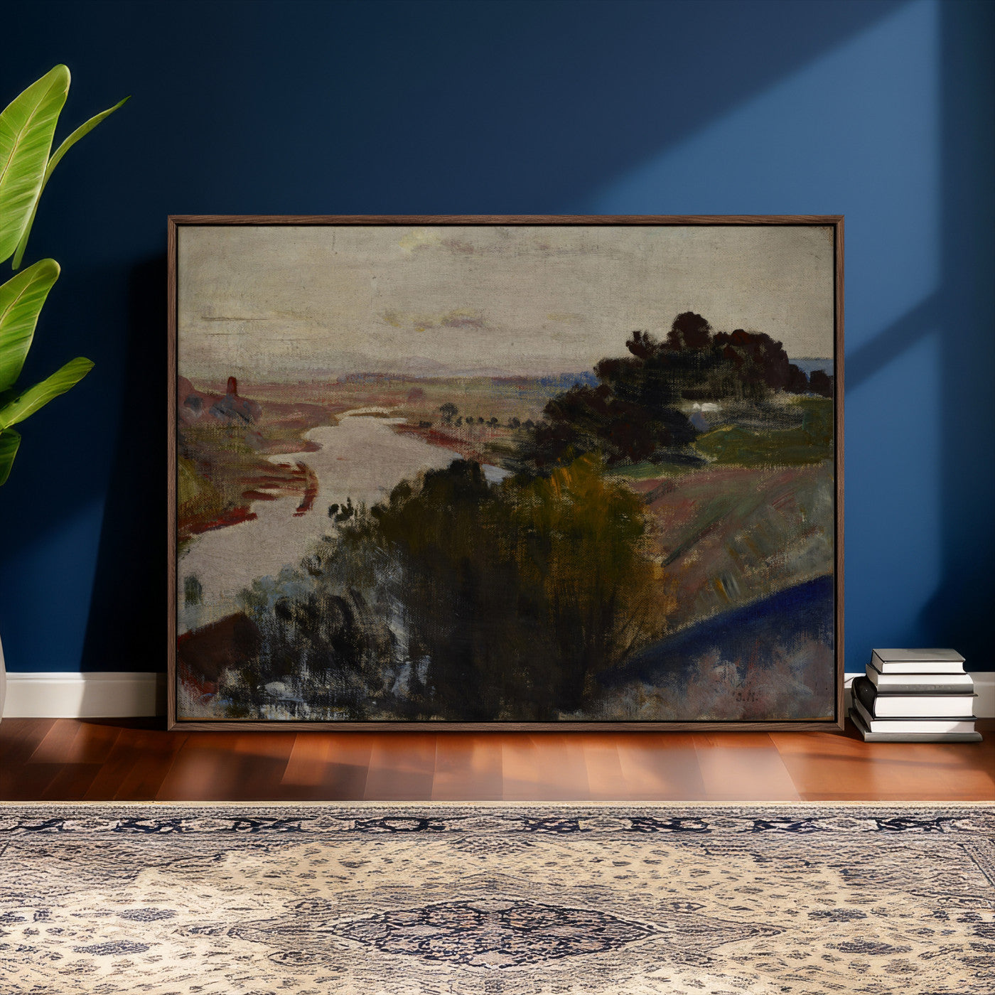 55507874-MGV-CV-36X24 - Jacek Malczewski Landscape at the Vistula Wall Art Canvas Print