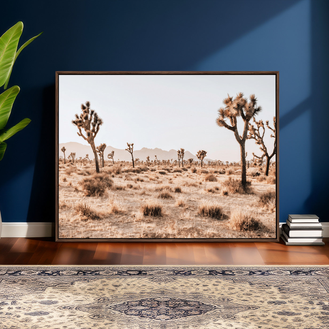 33549408-MGV-CV-36X24 - Joshua Tree Desert Canvas Wall Art Print, Desert Landscape Photography, Boho Southwest Wall Decor, Nature Canvas, Ready to Hang