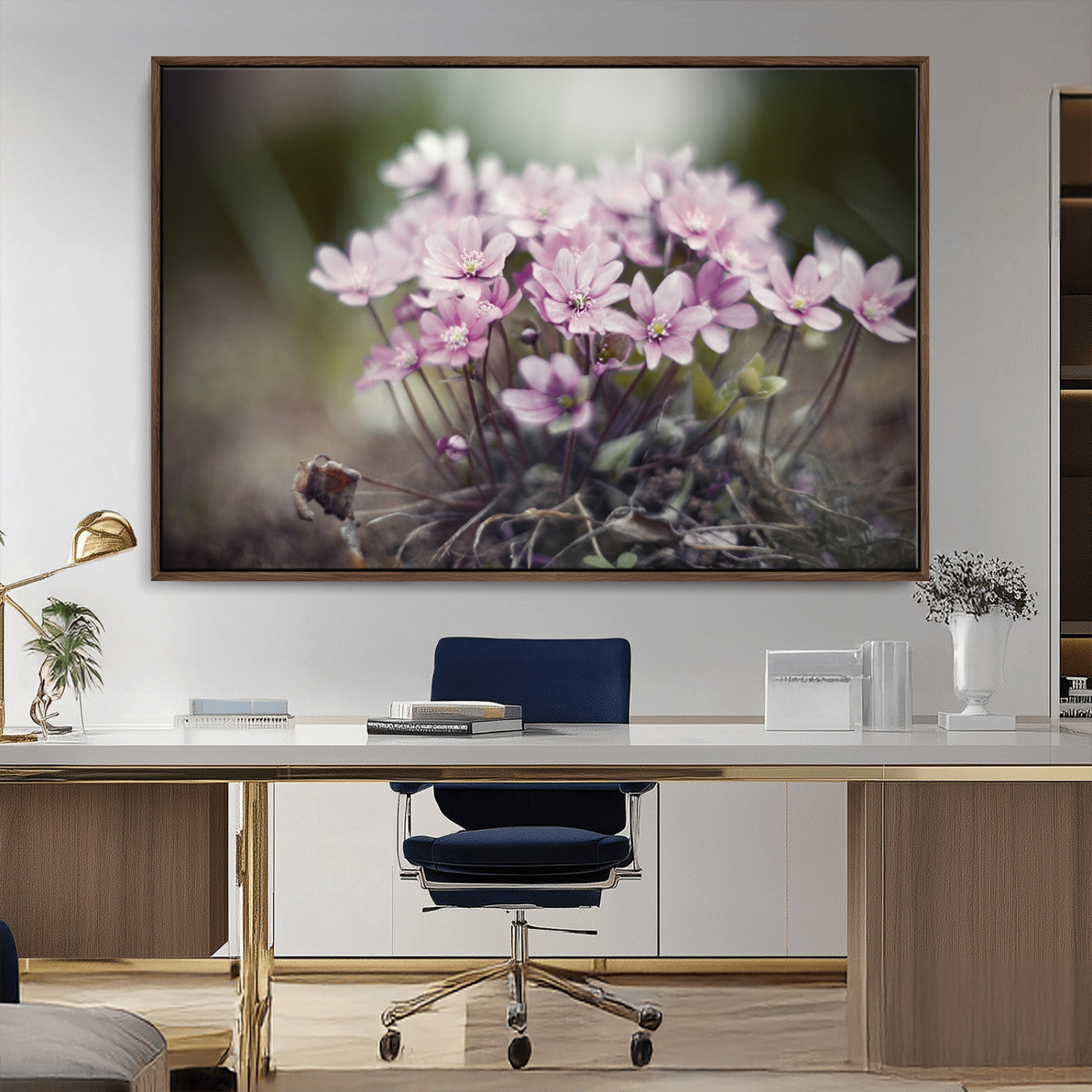 MGV-FC-36X24 - Pink Wild Flower Canvas Print