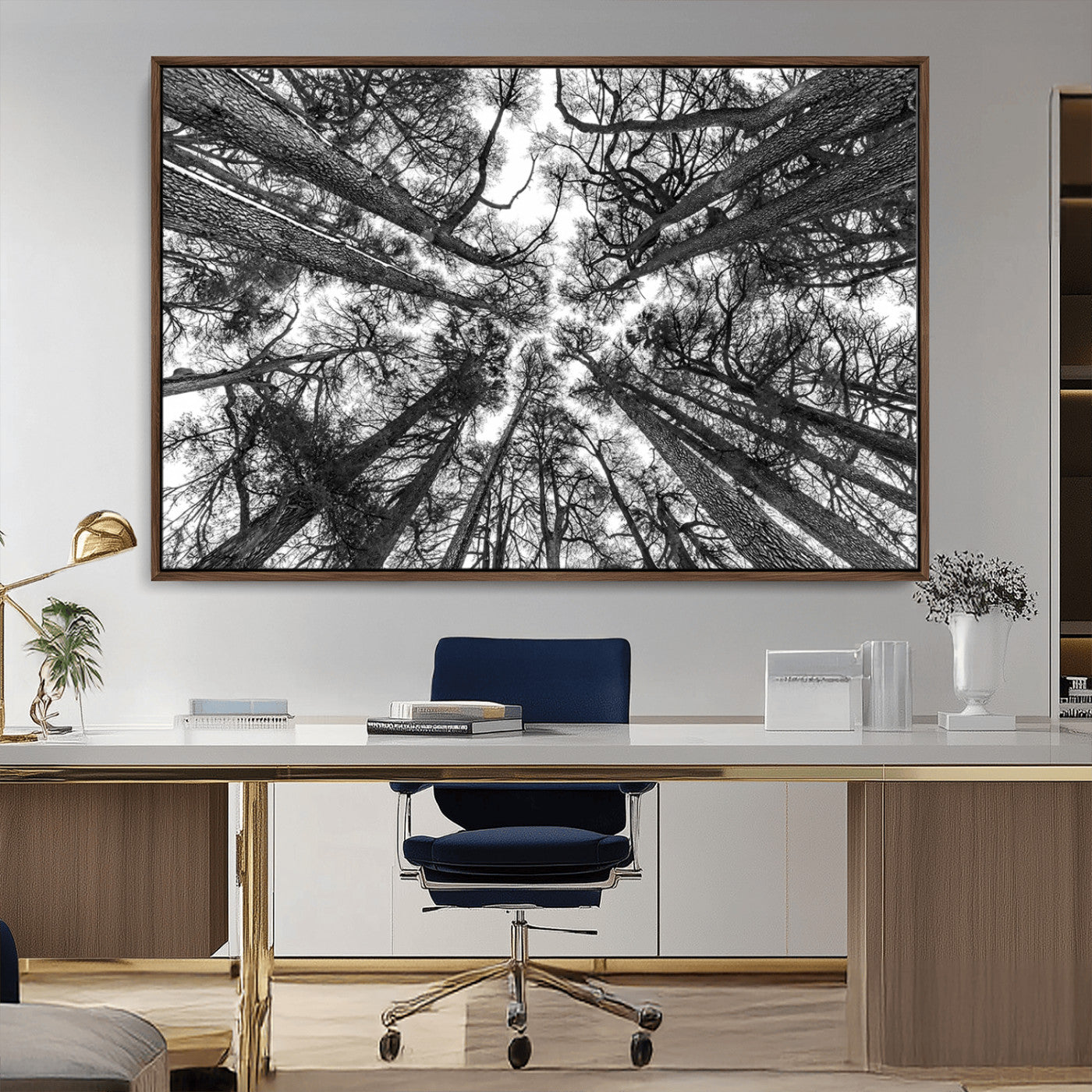 -Trees Contemporary Art Canvas Print