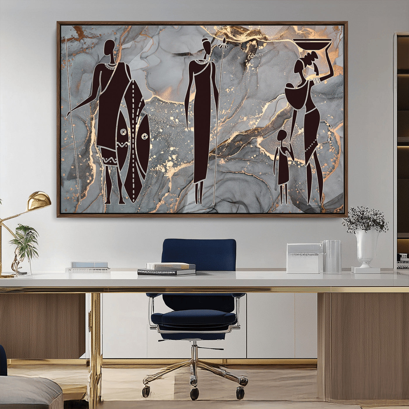 MGV-FC-36X24 - African American Wall Art African Women Painting Canvas Print