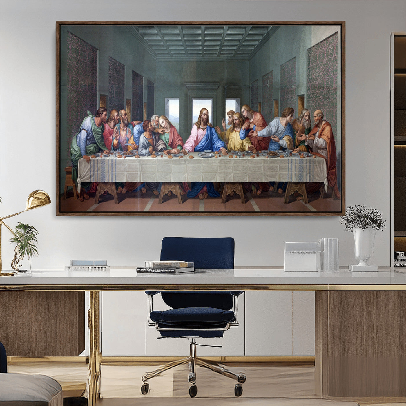MGV-FC-36X24 - The Last Supper Multi Panel Canvas Wall Art