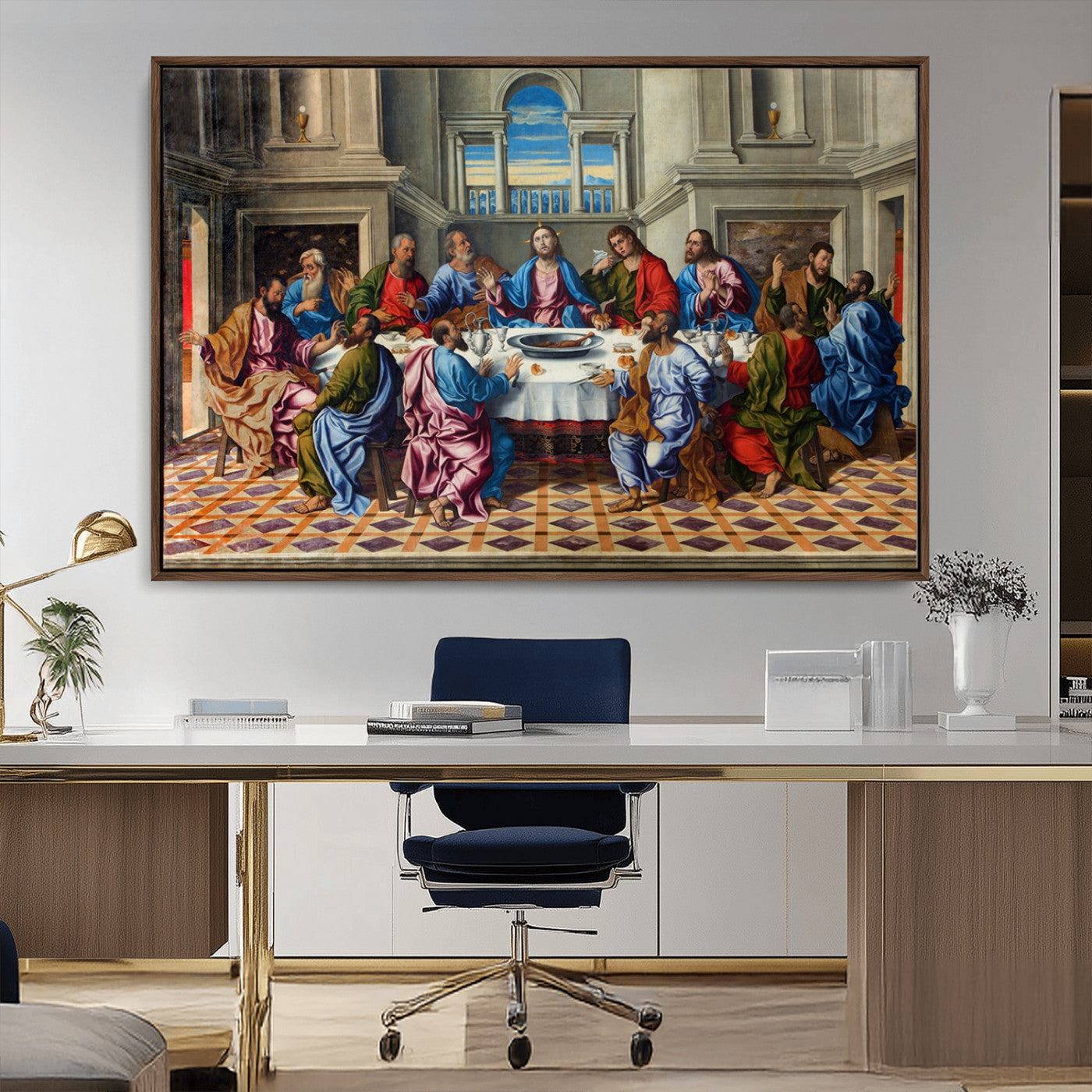 MGV-FC-36X24 - The Last Supper Multi Panel Canvas Wall Art
