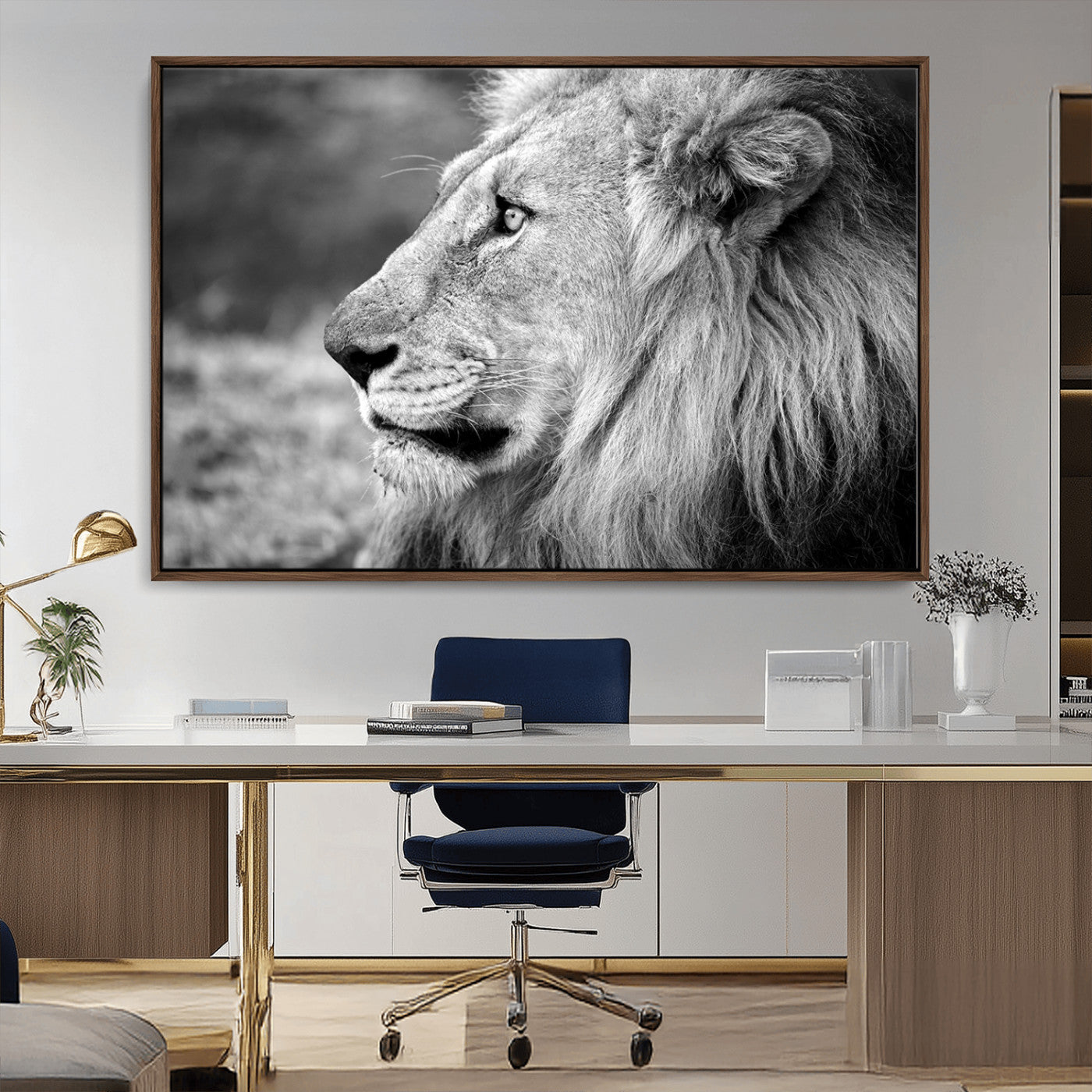 MGV-FC-36X24 - African Lion Wall Art Canvas Print