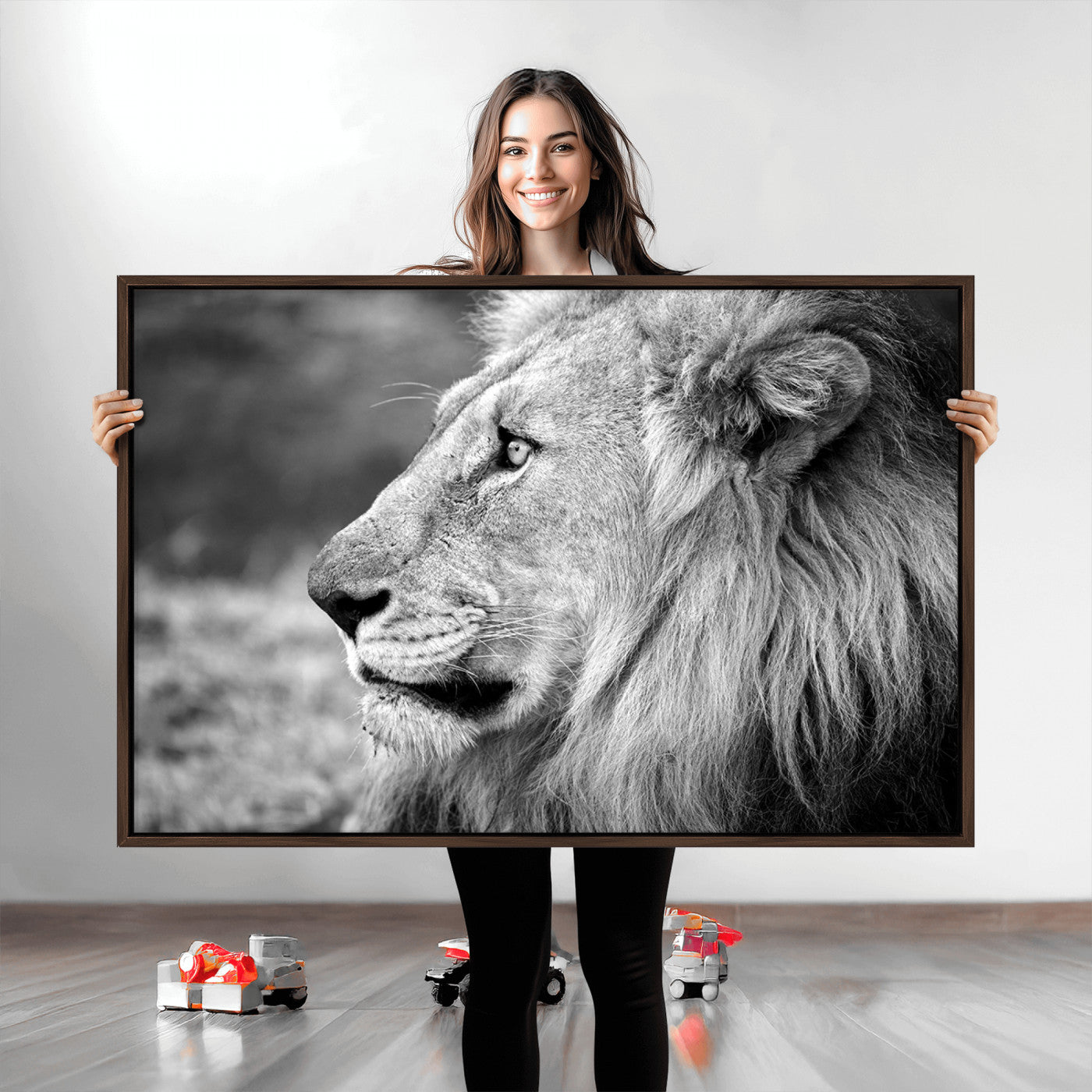 60973-MGV-CV-36X24-African Lion Wall Art Canvas Print