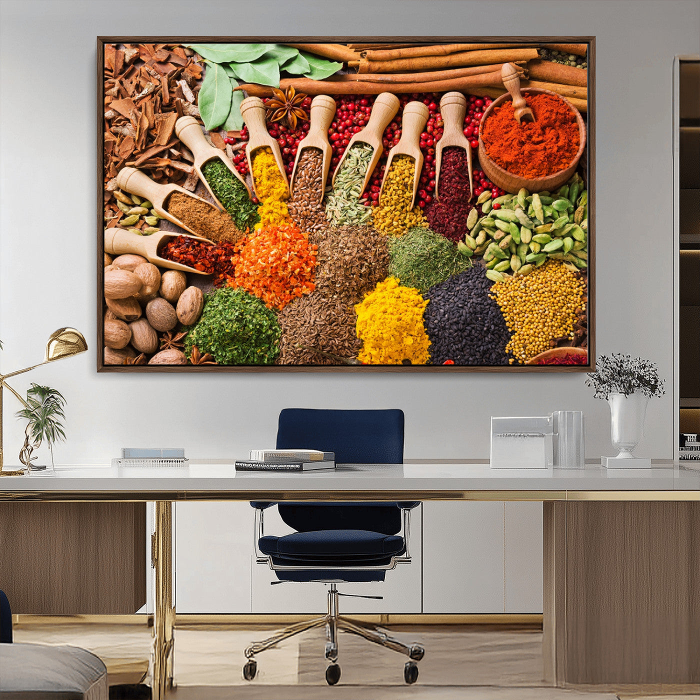 MGV-FC-36X24 - Spices Kitchen Wall Art Canvas Print