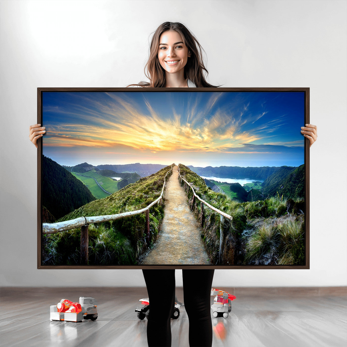 58887-MGV-CV-36X24-Mountain Landscape Wall Art Canvas Print