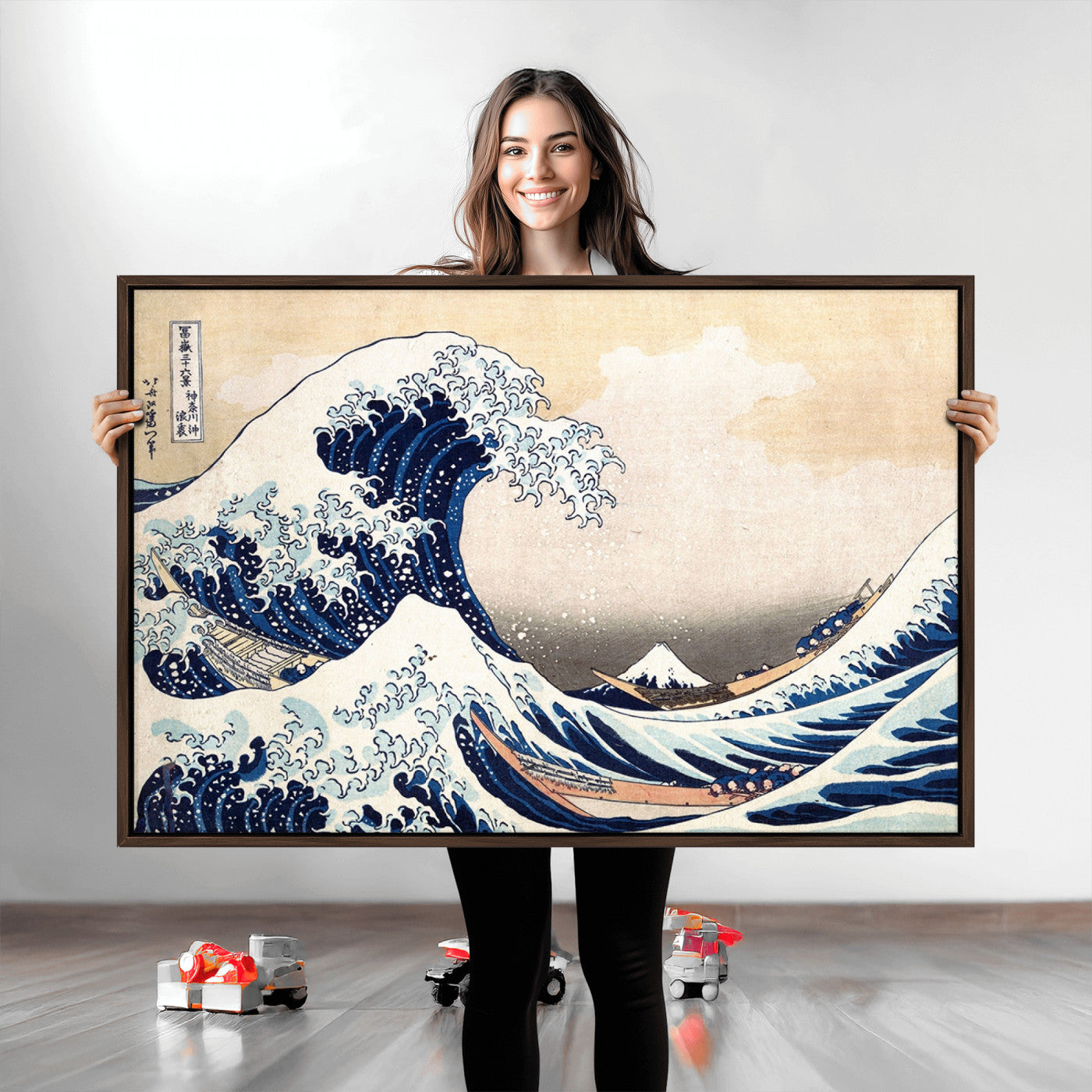 35635-MGV-CV-36X24-Wall Art Kanagawa Canvas Artwork Abstract Print