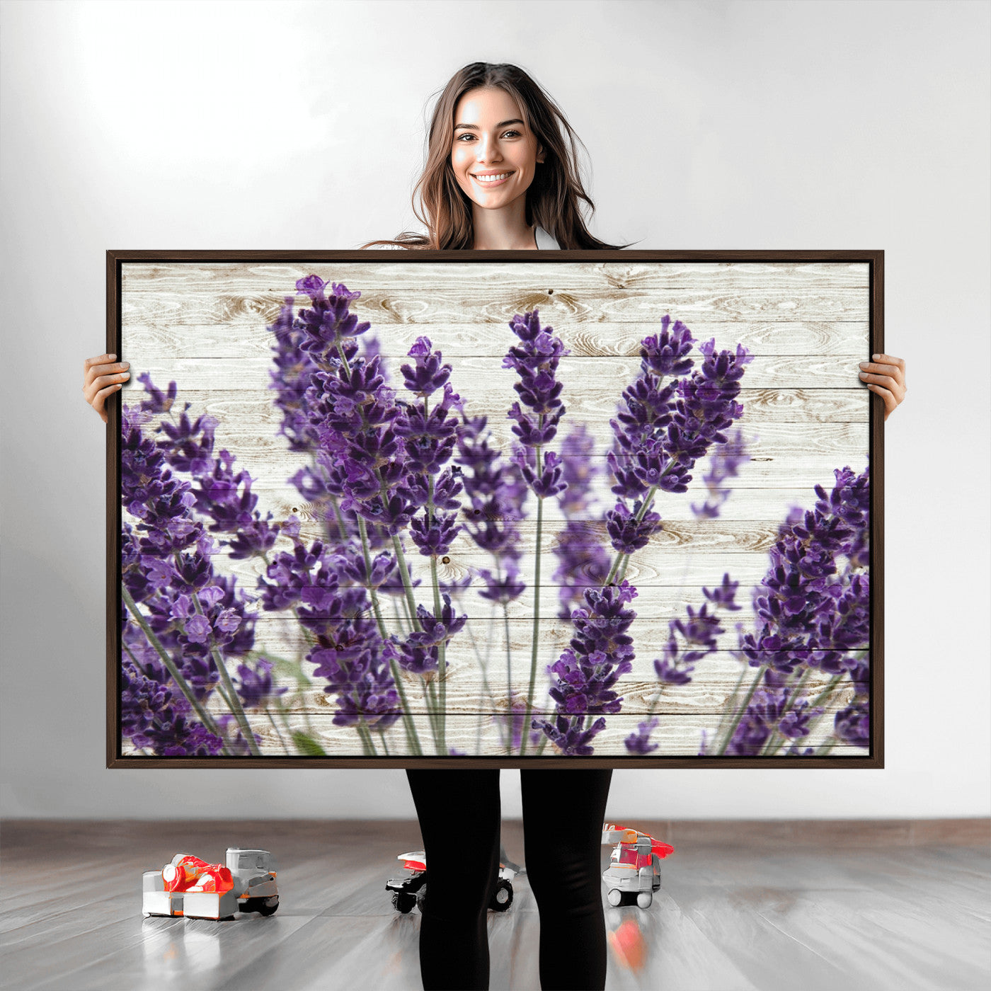 35576-MGV-CV-36X24-Lavender Canvas Wall Art Flower Print