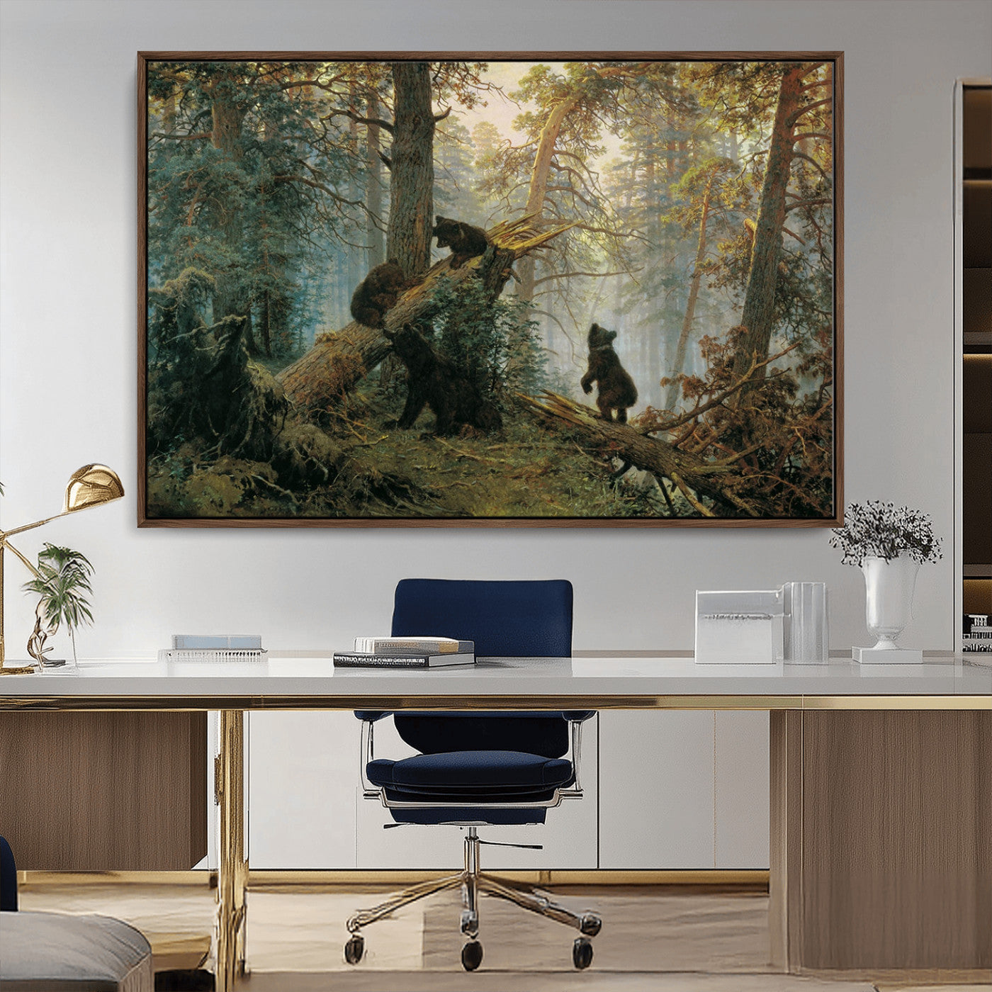 MGV-FC-36X24 - Grizzly Bear Cubs Wall Art Canvas Print