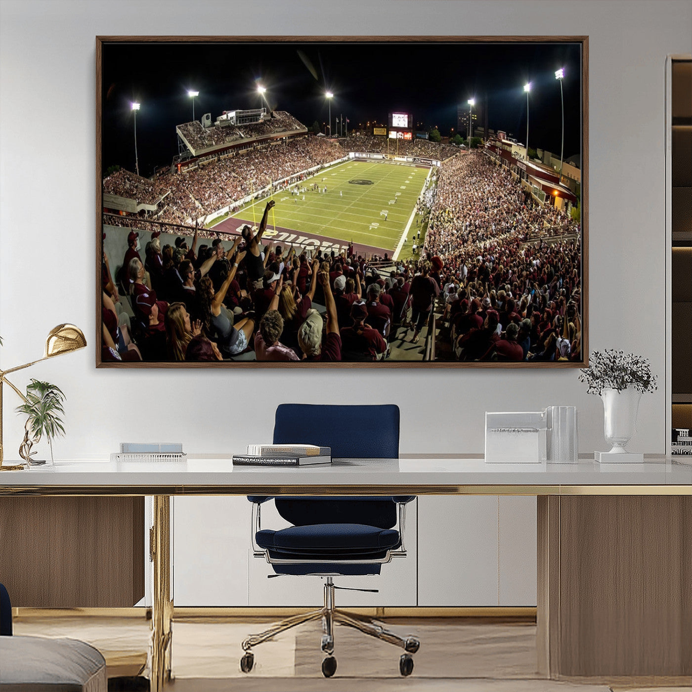 MGV-FC-36X24 - Washington-Grizzly Stadium Canvas Print, American Football Wall Art Canvas Print, Stadium Sport Wall