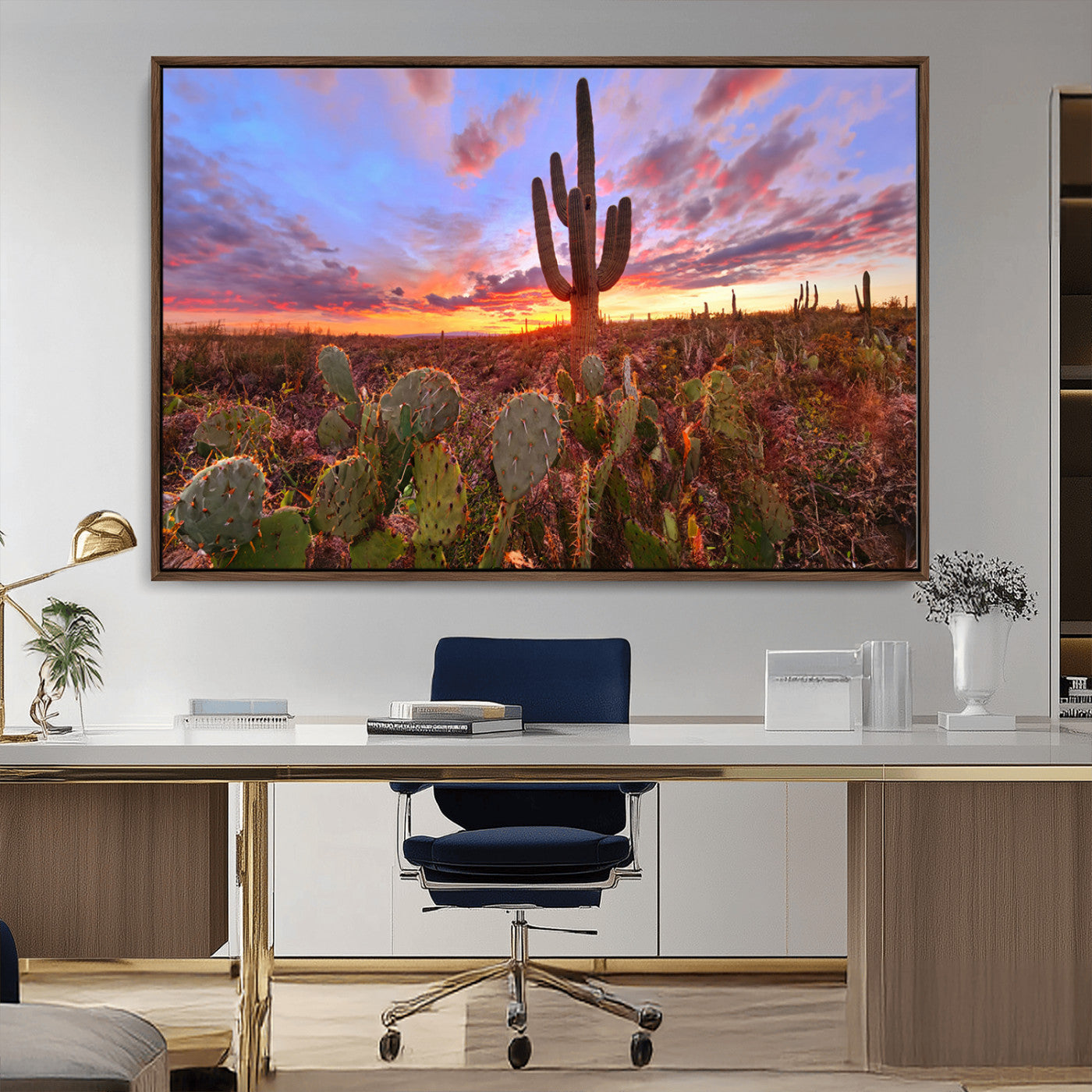 MGV-FC-36X24 - Arizona Desert Sunset Wall Art Canvas Print