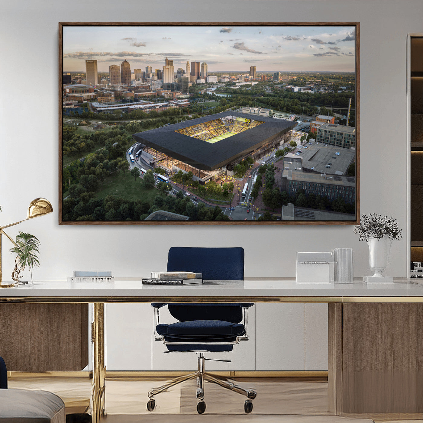 MGV-FC-36X24 - Columbus Crew Soccer Team Print - Columbus Crew Stadium Wall Art, Columbus Crew Soccer Wall Art